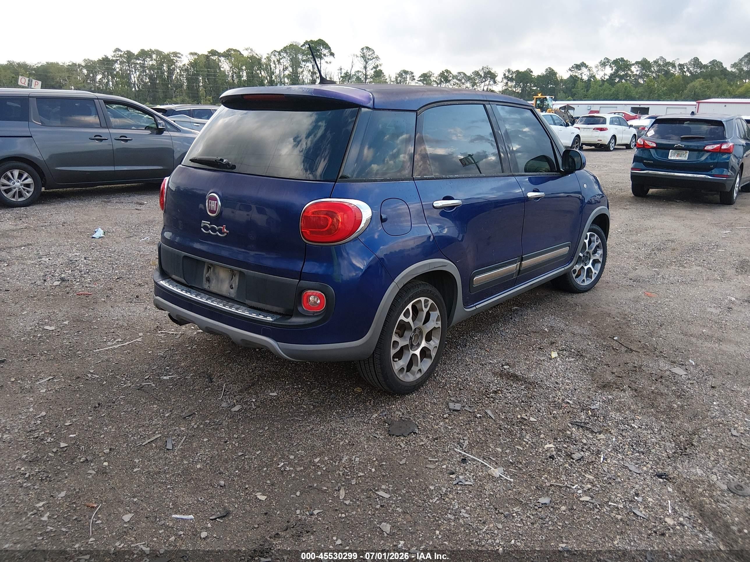 2015 Fiat 500l Trekking Blue vin: ZFBCFADH5FZ031351