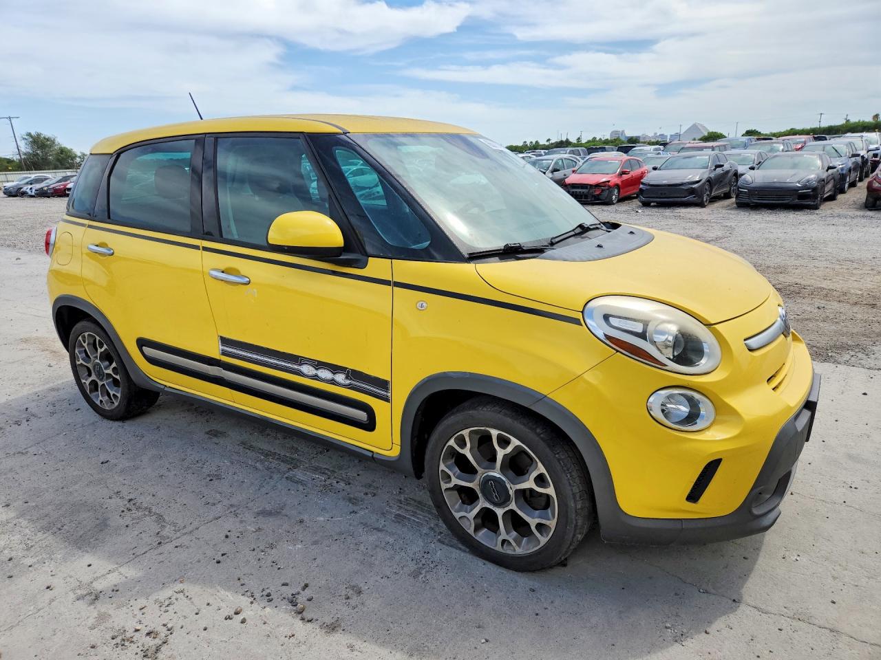 2014 Fiat 500l Trekking Yellow vin: ZFBCFADH6EZ018851