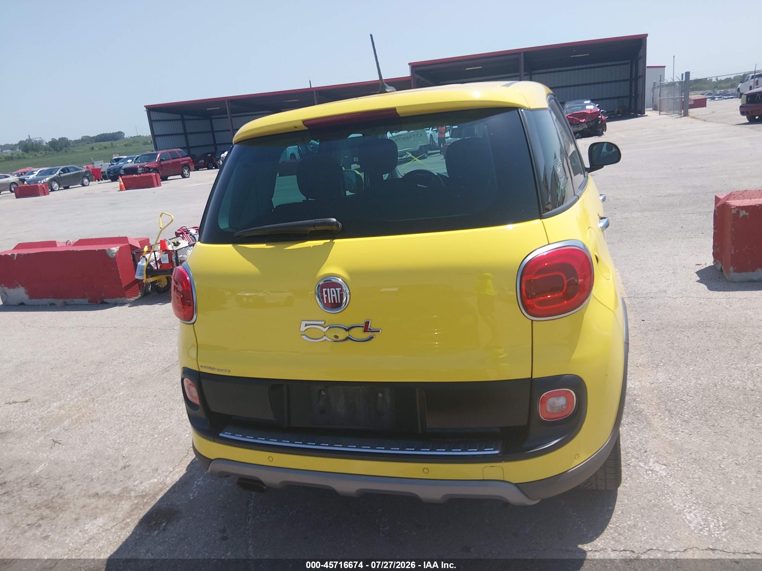 2014 Fiat 500l Trekking Yellow vin: ZFBCFADH6EZ020647