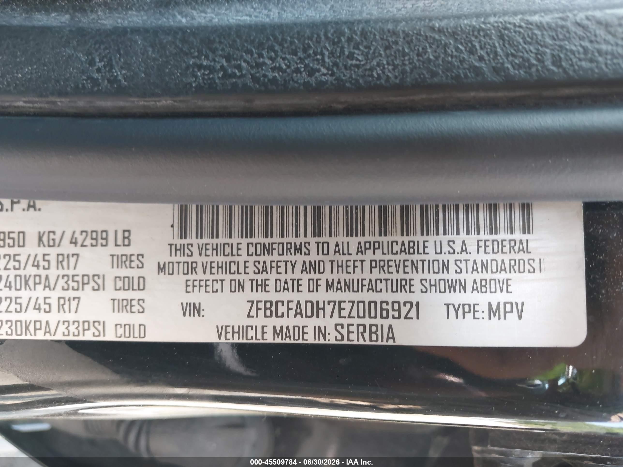 2014 Fiat 500l Trekking Black vin: ZFBCFADH7EZ006921