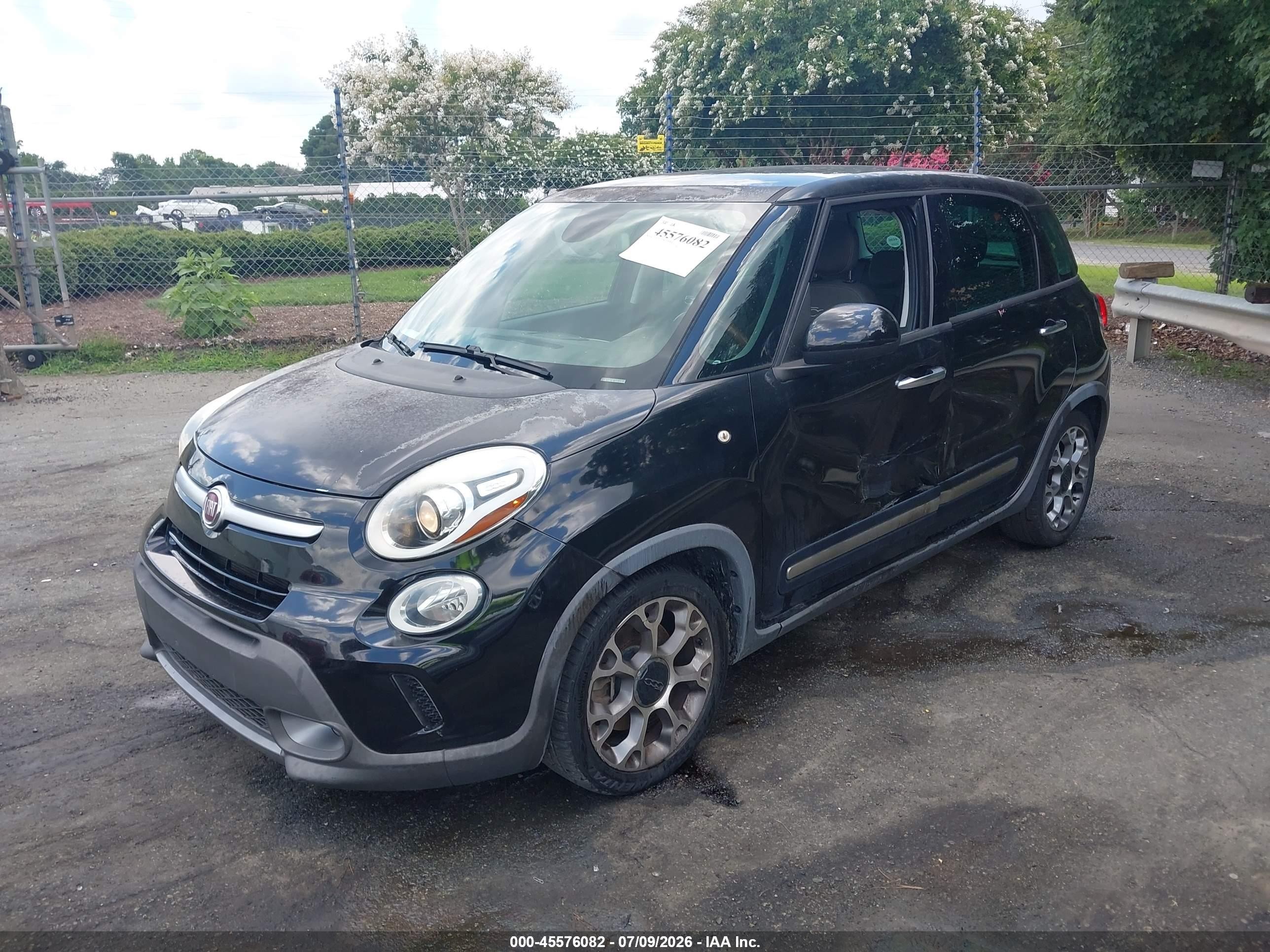 2014 Fiat 500l Trekking Black vin: ZFBCFADH7EZ009544