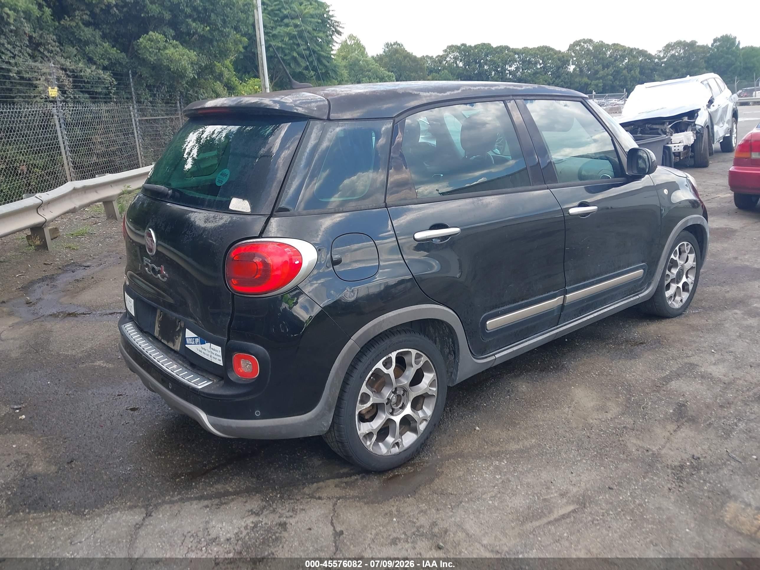 2014 Fiat 500l Trekking Black vin: ZFBCFADH7EZ009544