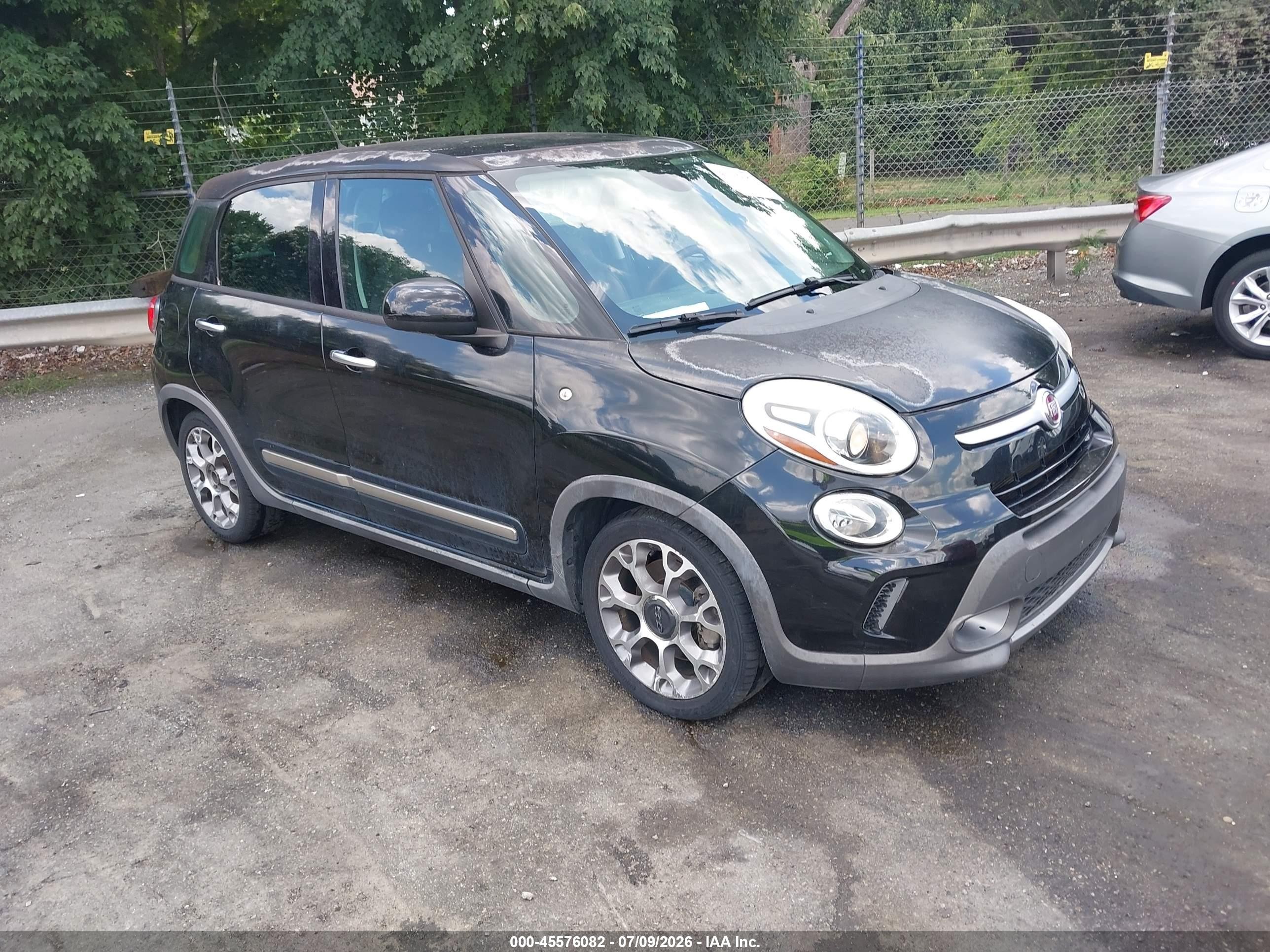2014 Fiat 500l Trekking Black vin: ZFBCFADH7EZ009544