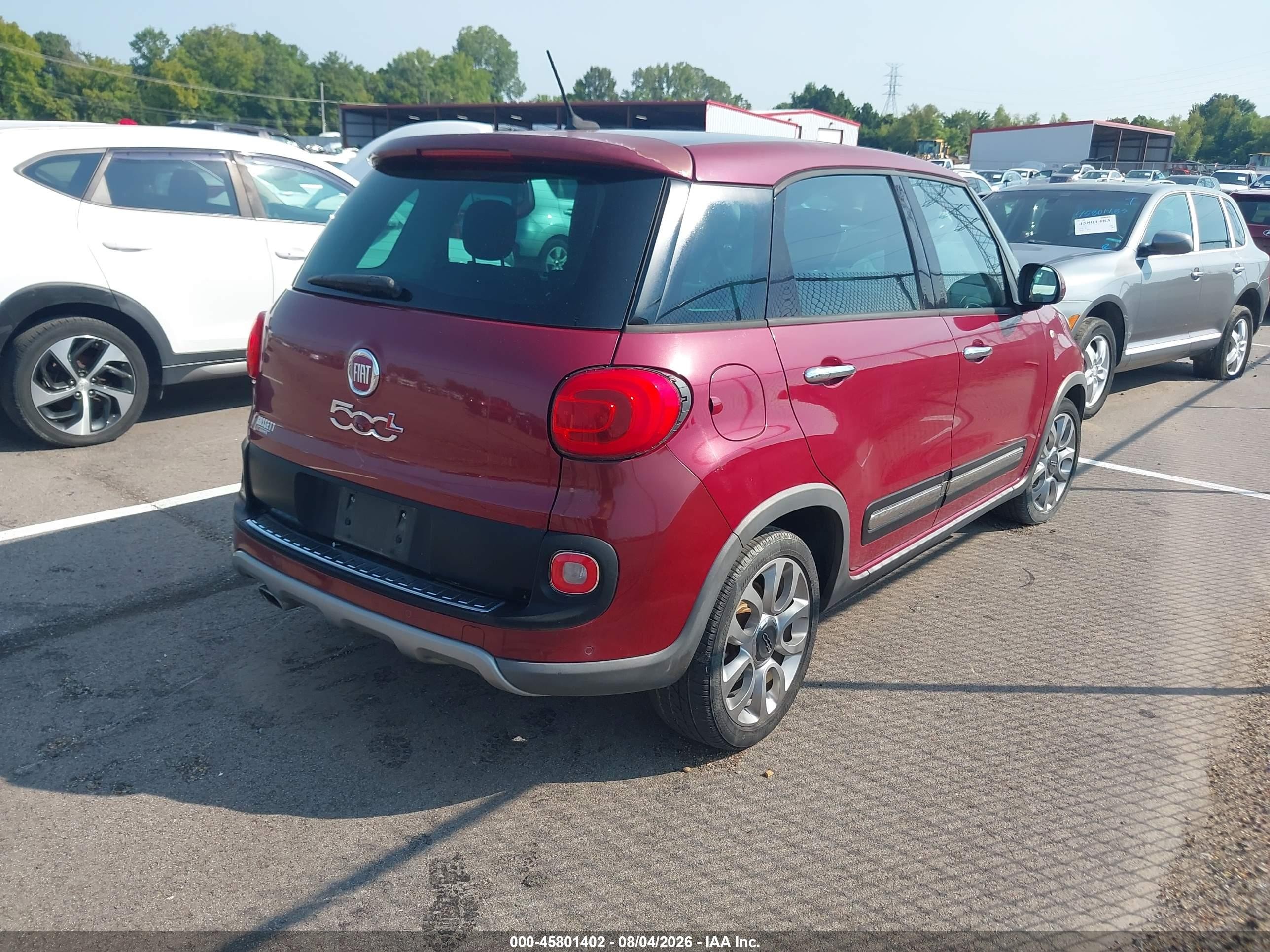 2015 Fiat 500l Trekking Burgundy vin: ZFBCFADH7FZ033828