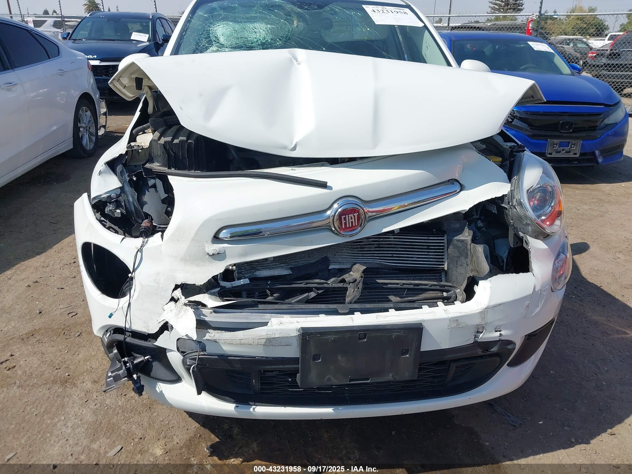 2017 Fiat 500x Pop Fwd White vin: ZFBCFXAB7HP606549