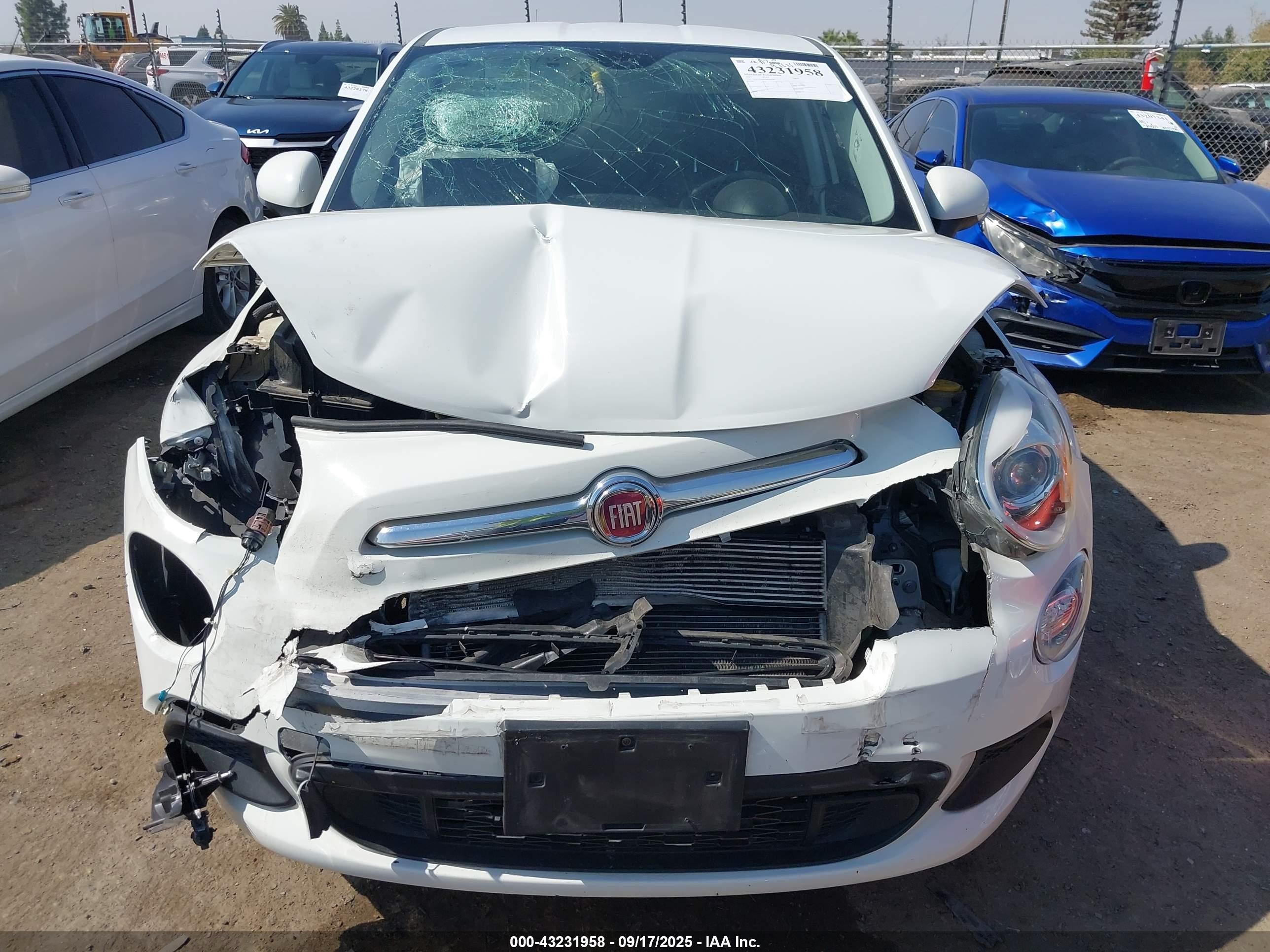 2017 Fiat 500x Pop Fwd White vin: ZFBCFXAB7HP606549