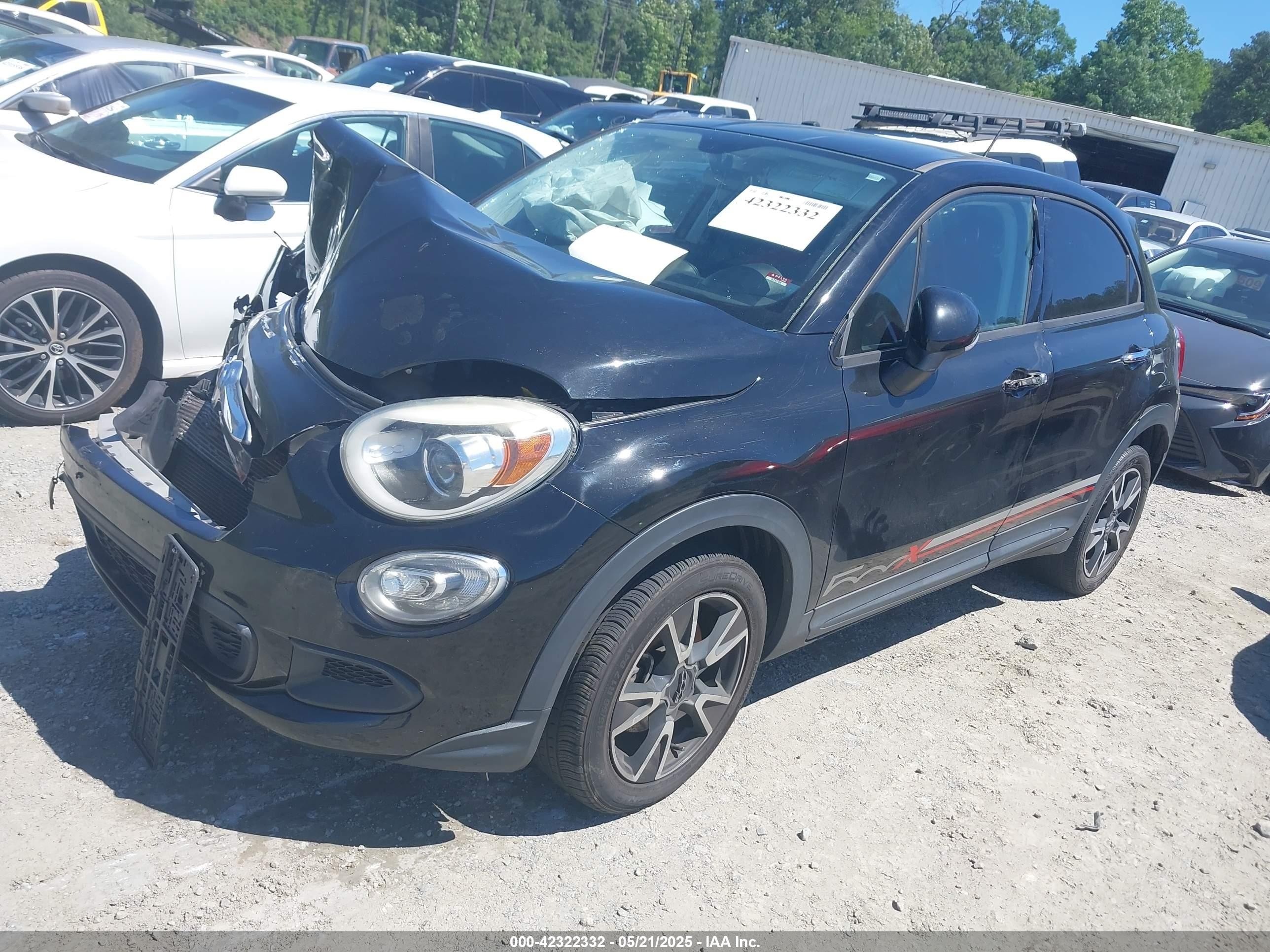2016 Fiat 500x Easy Черный vin: ZFBCFXBT2GP347927
