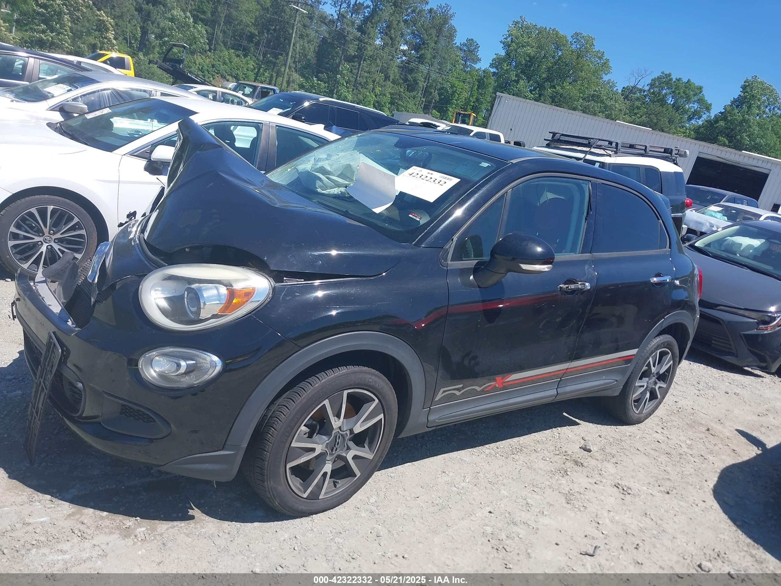 2016 Fiat 500x Easy Черный vin: ZFBCFXBT2GP347927
