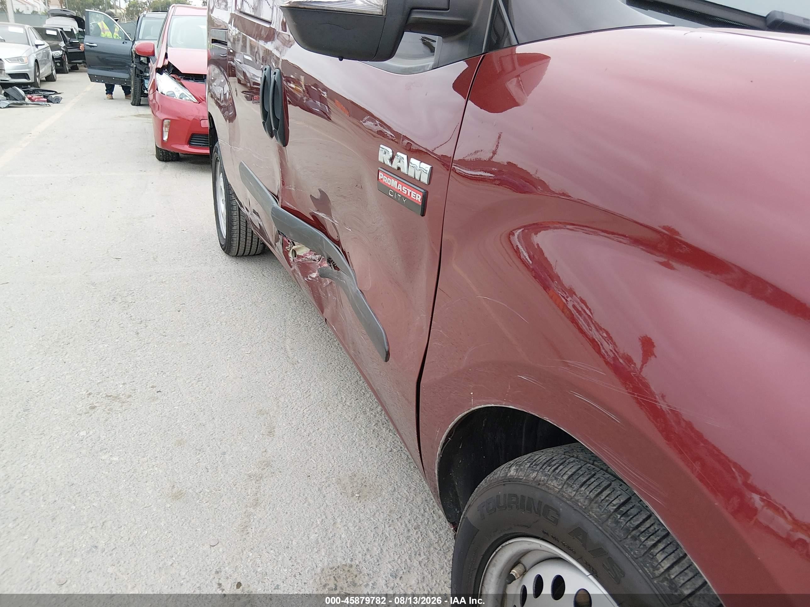 2018 Ram Promaster City Tradesman Бордовый vin: ZFBERFAB0J6J77258