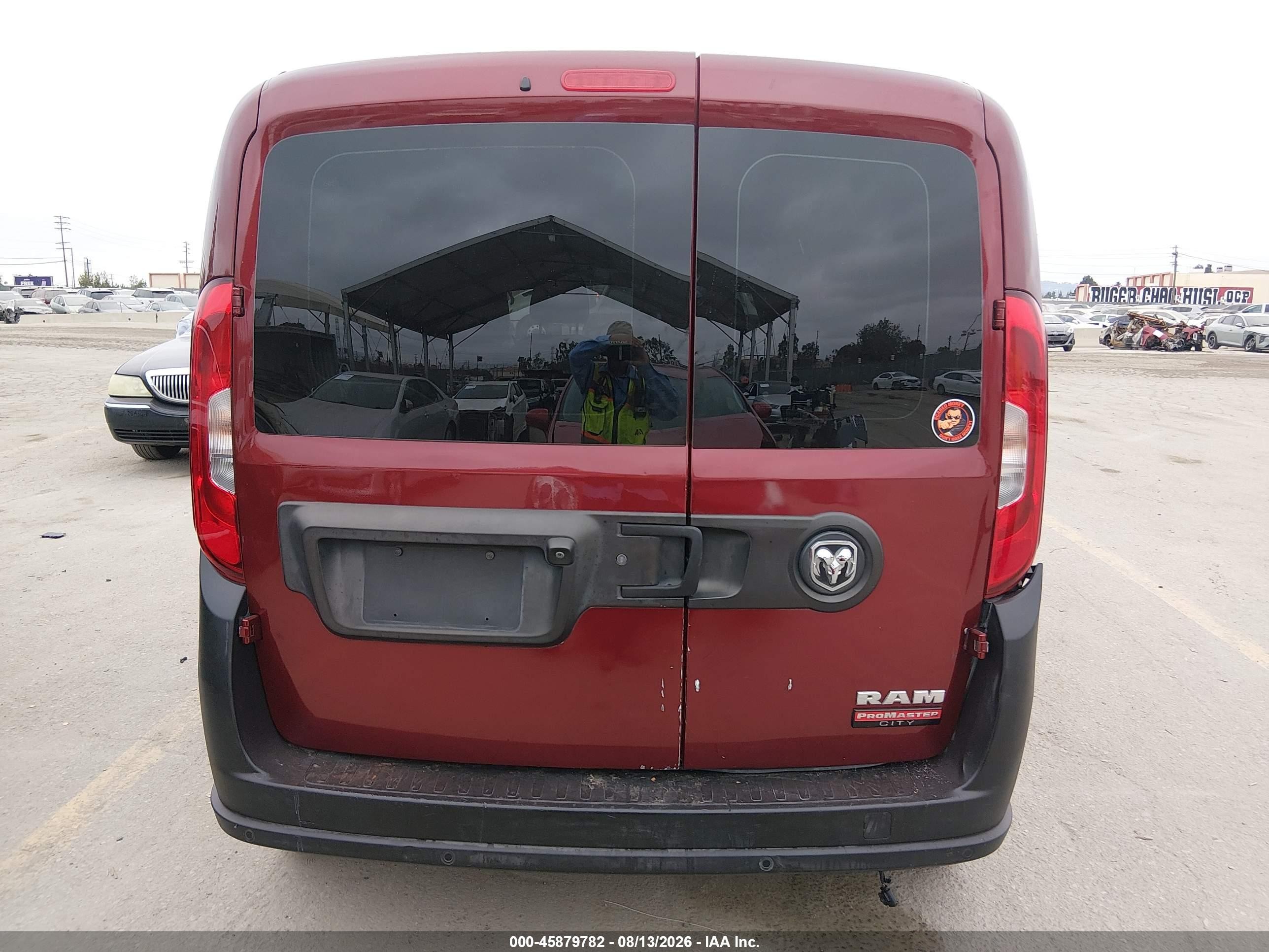 2018 Ram Promaster City Tradesman Бордовый vin: ZFBERFAB0J6J77258