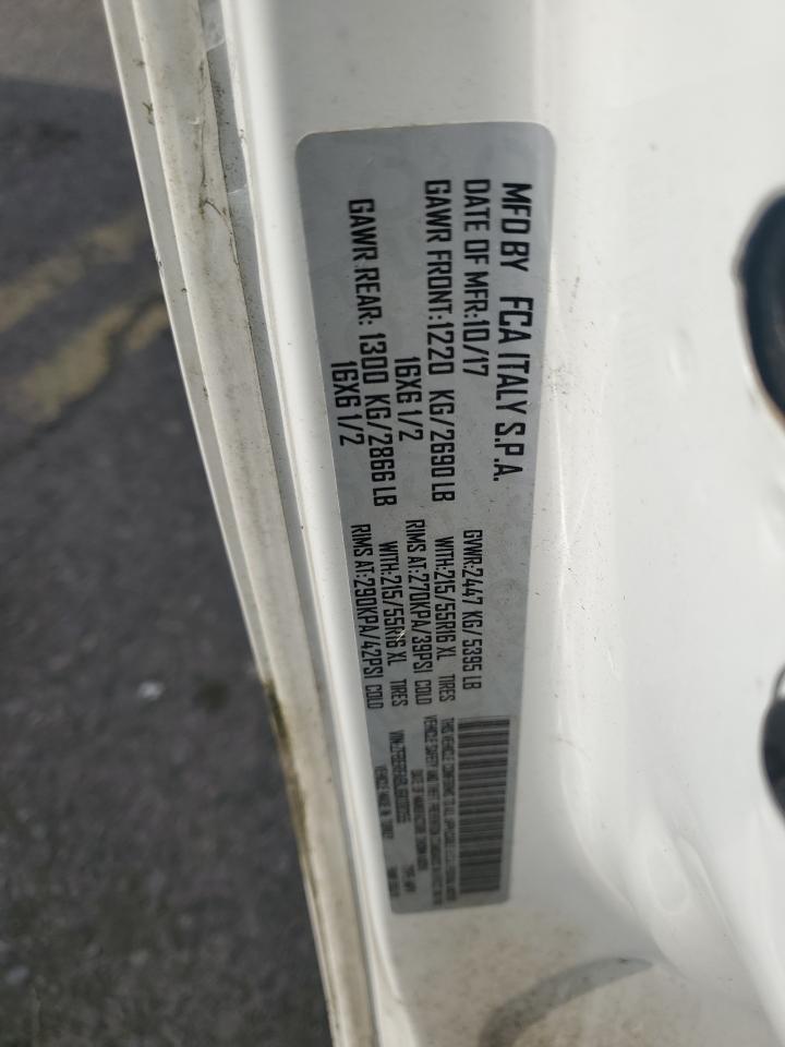2018 Ram Promaster City White vin: ZFBERFAB1J6K08355