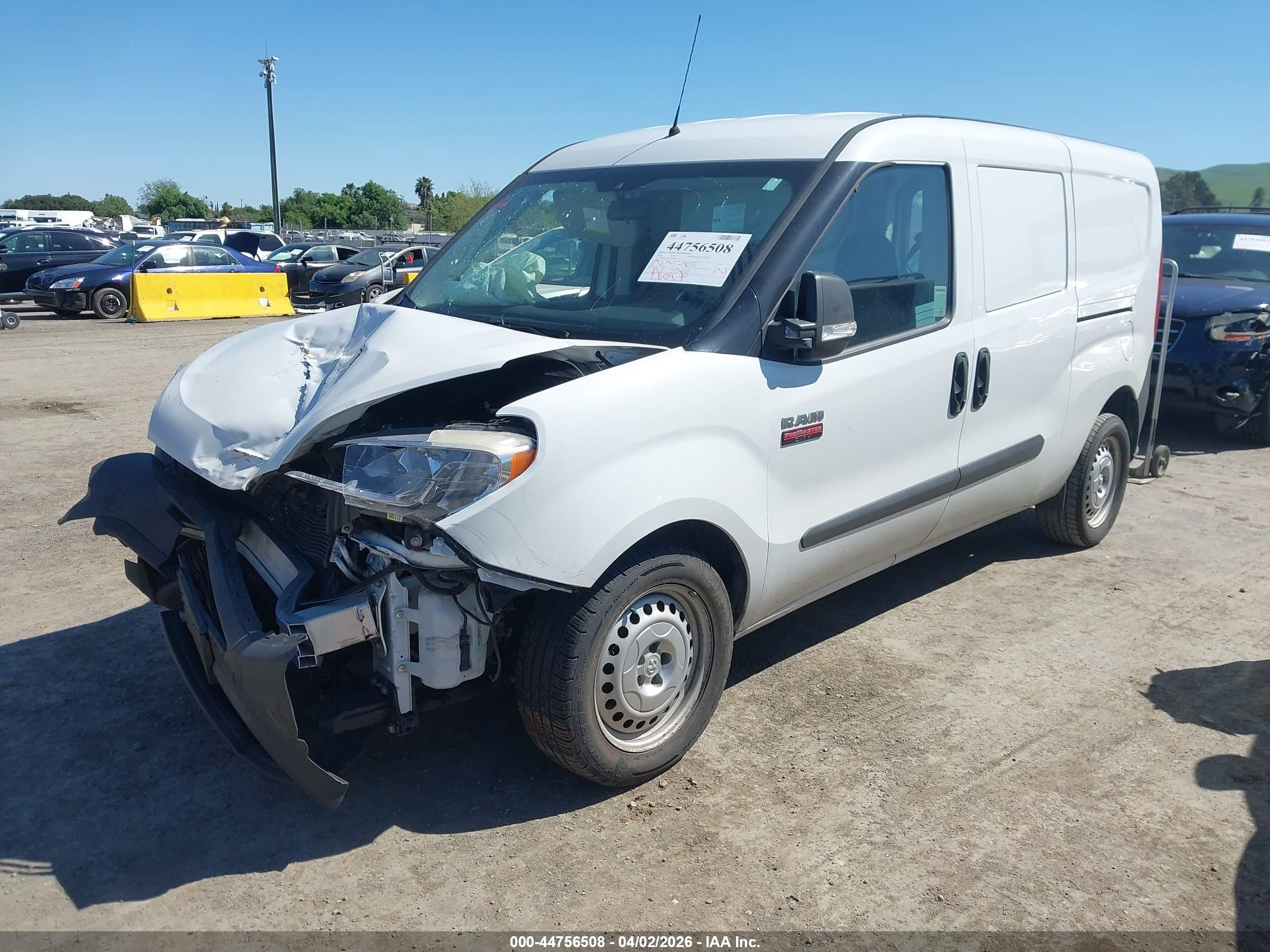 2017 Ram Promaster City Tradesman White vin: ZFBERFAB5H6D26065