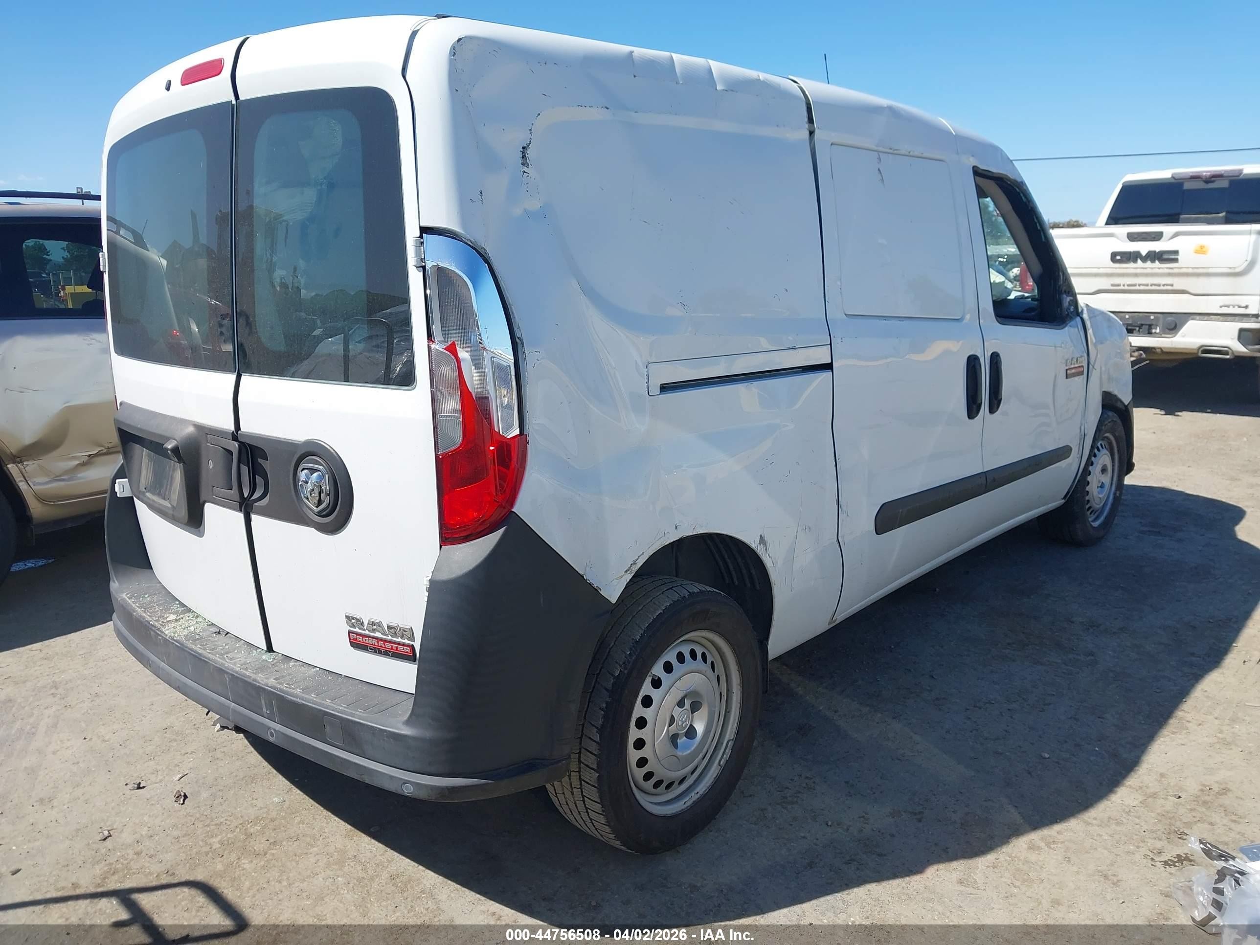 2017 Ram Promaster City Tradesman White vin: ZFBERFAB5H6D26065
