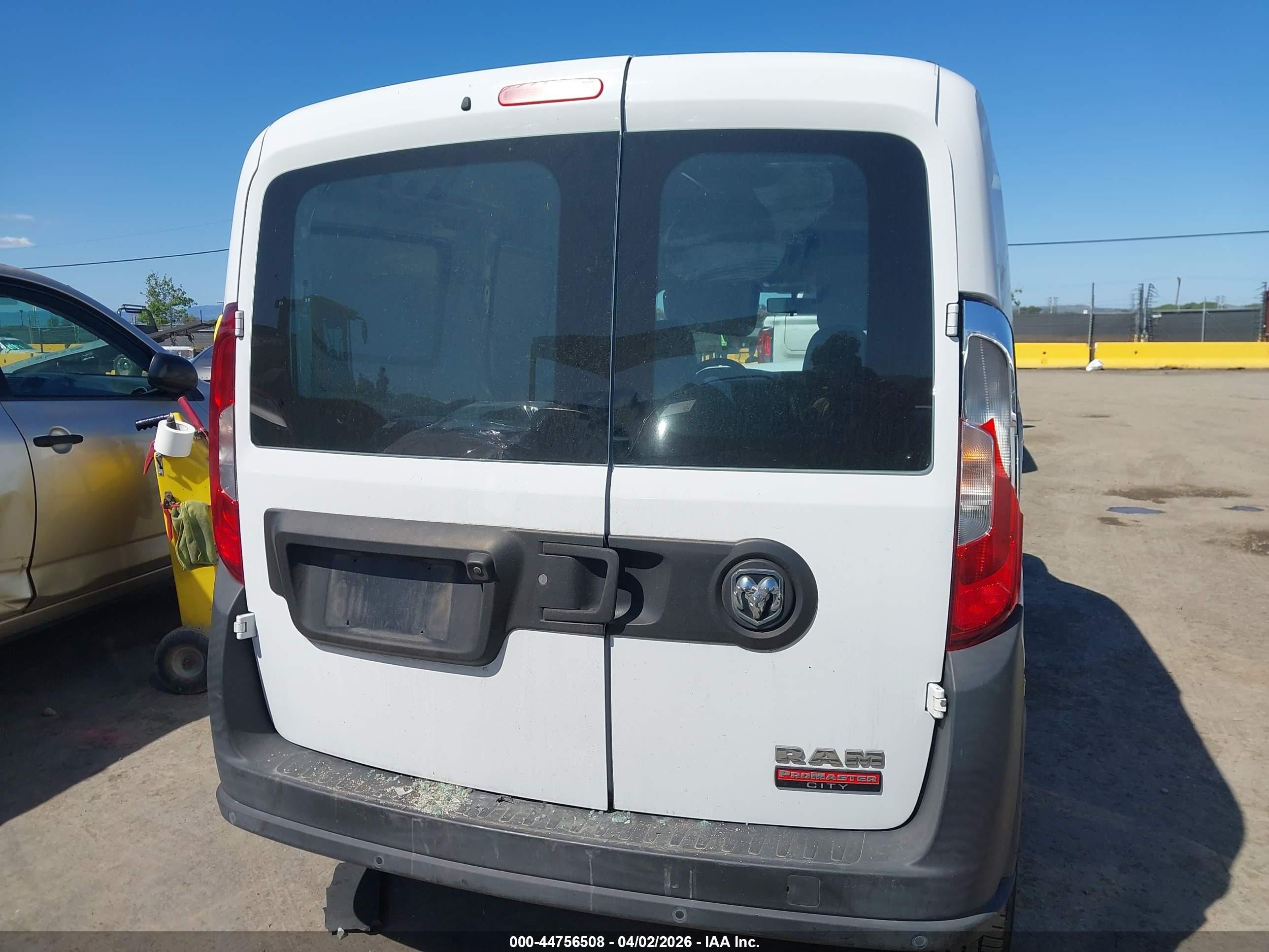 2017 Ram Promaster City Tradesman White vin: ZFBERFAB5H6D26065