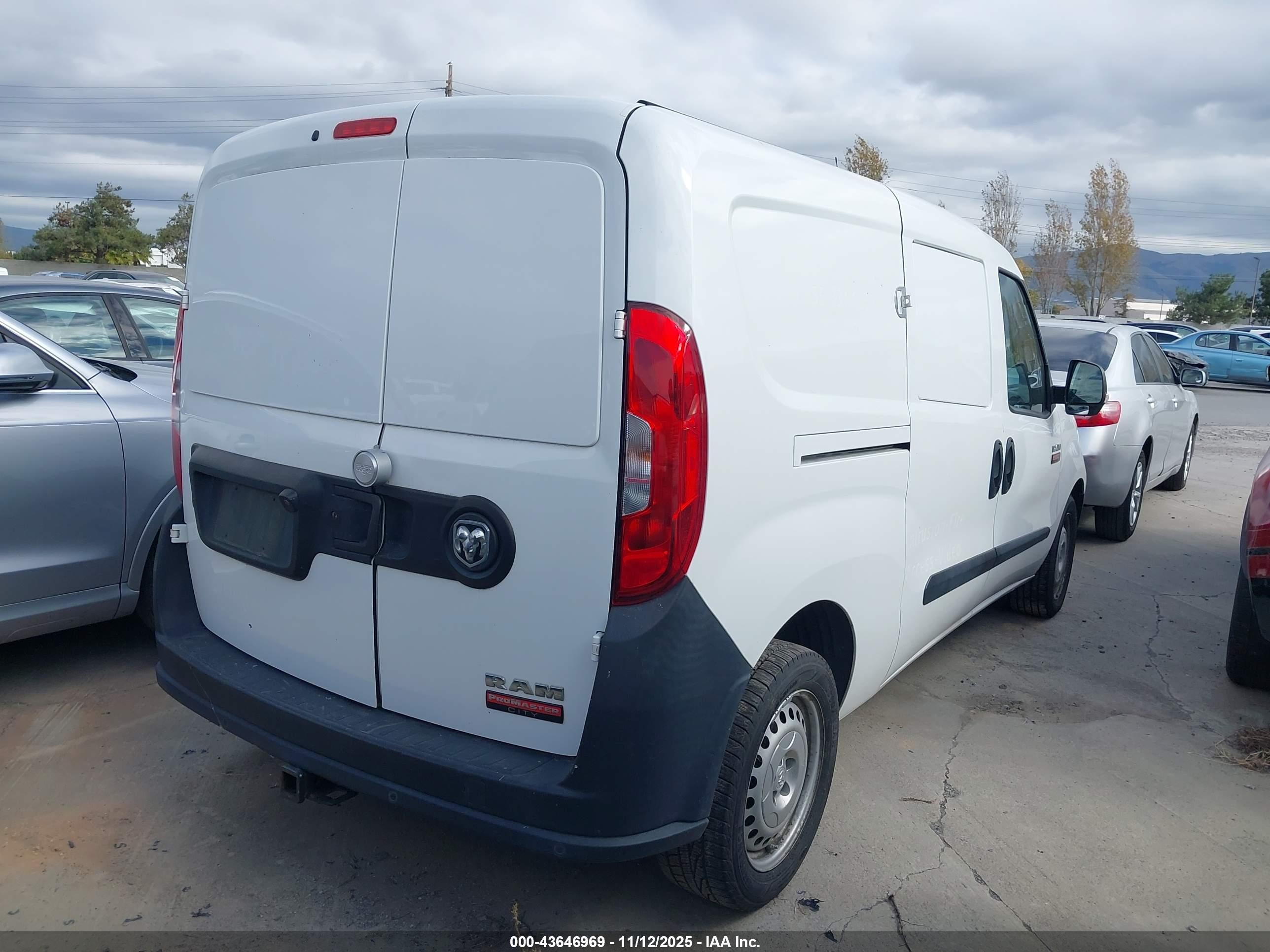2018 Ram Promaster City Tradesman White vin: ZFBERFAB5J6L61384