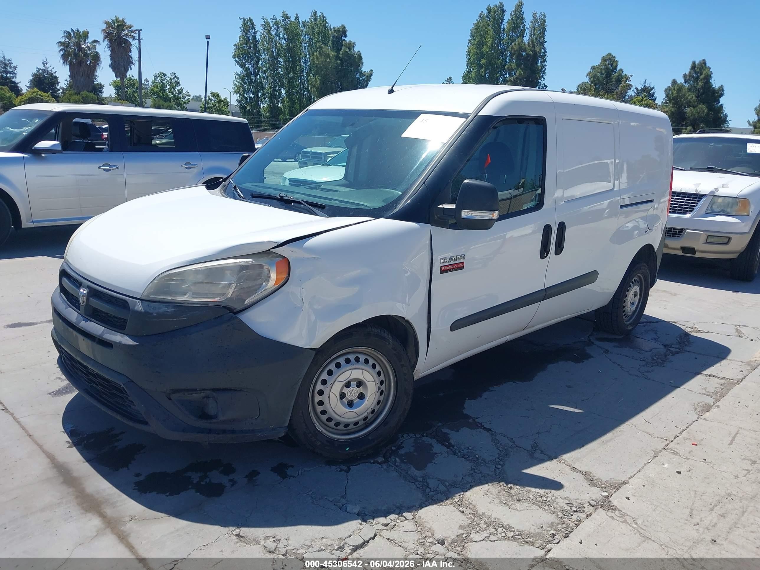 2017 Ram Promaster City Tradesman White vin: ZFBERFAB6H6E17779