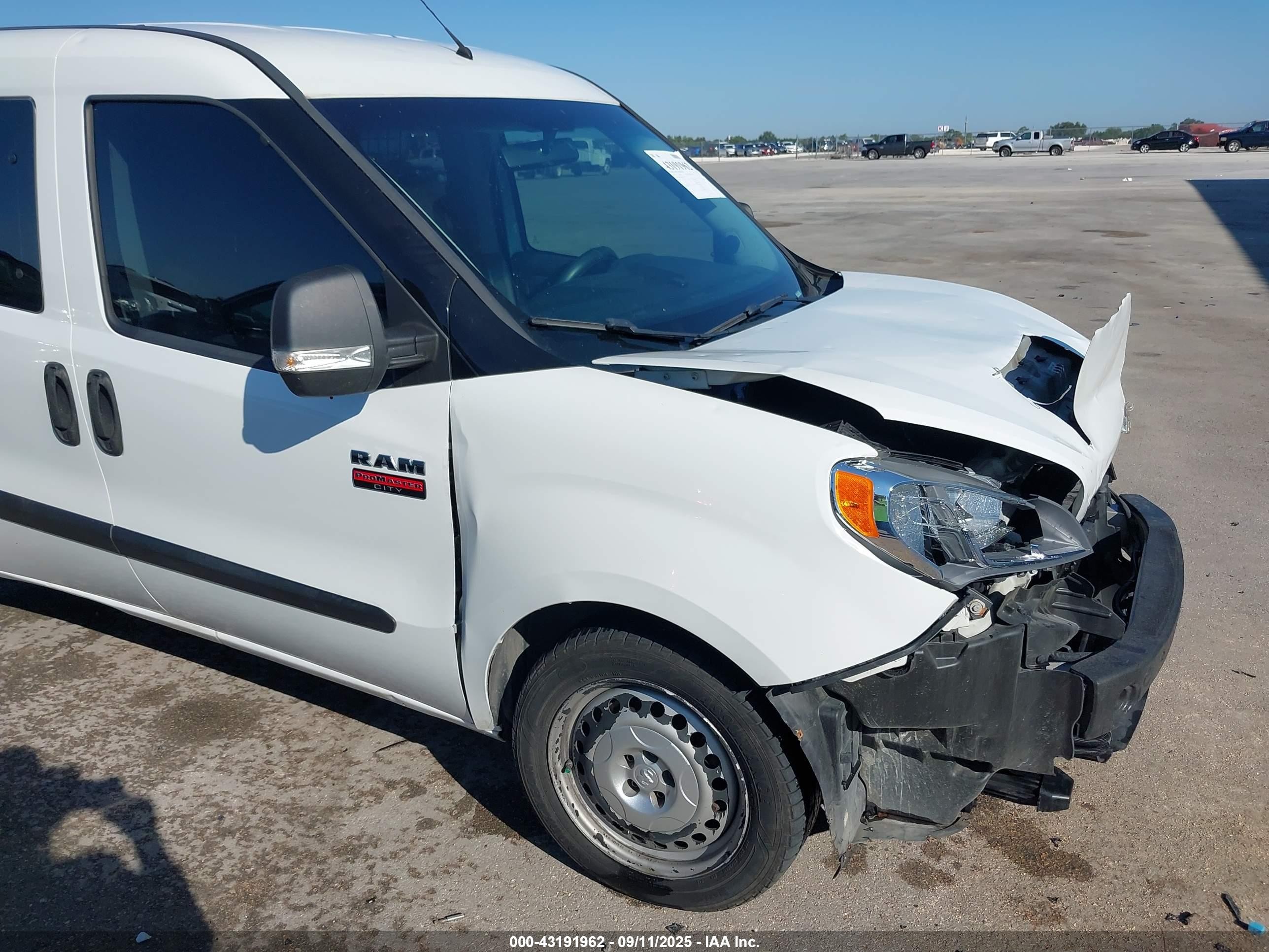 2017 Ram Promaster City Tradesman White vin: ZFBERFAB6H6G58712
