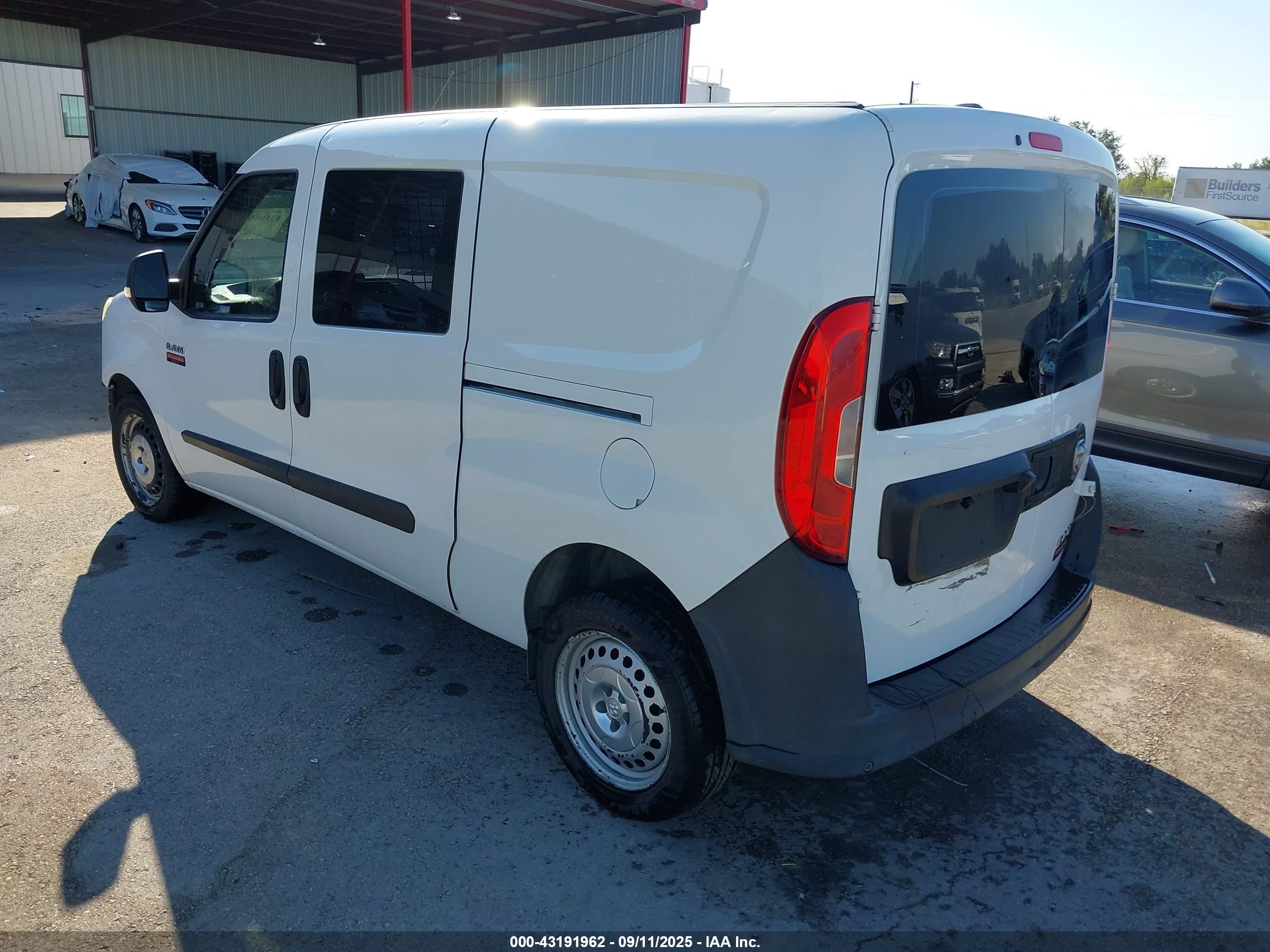 2017 Ram Promaster City Tradesman White vin: ZFBERFAB6H6G58712