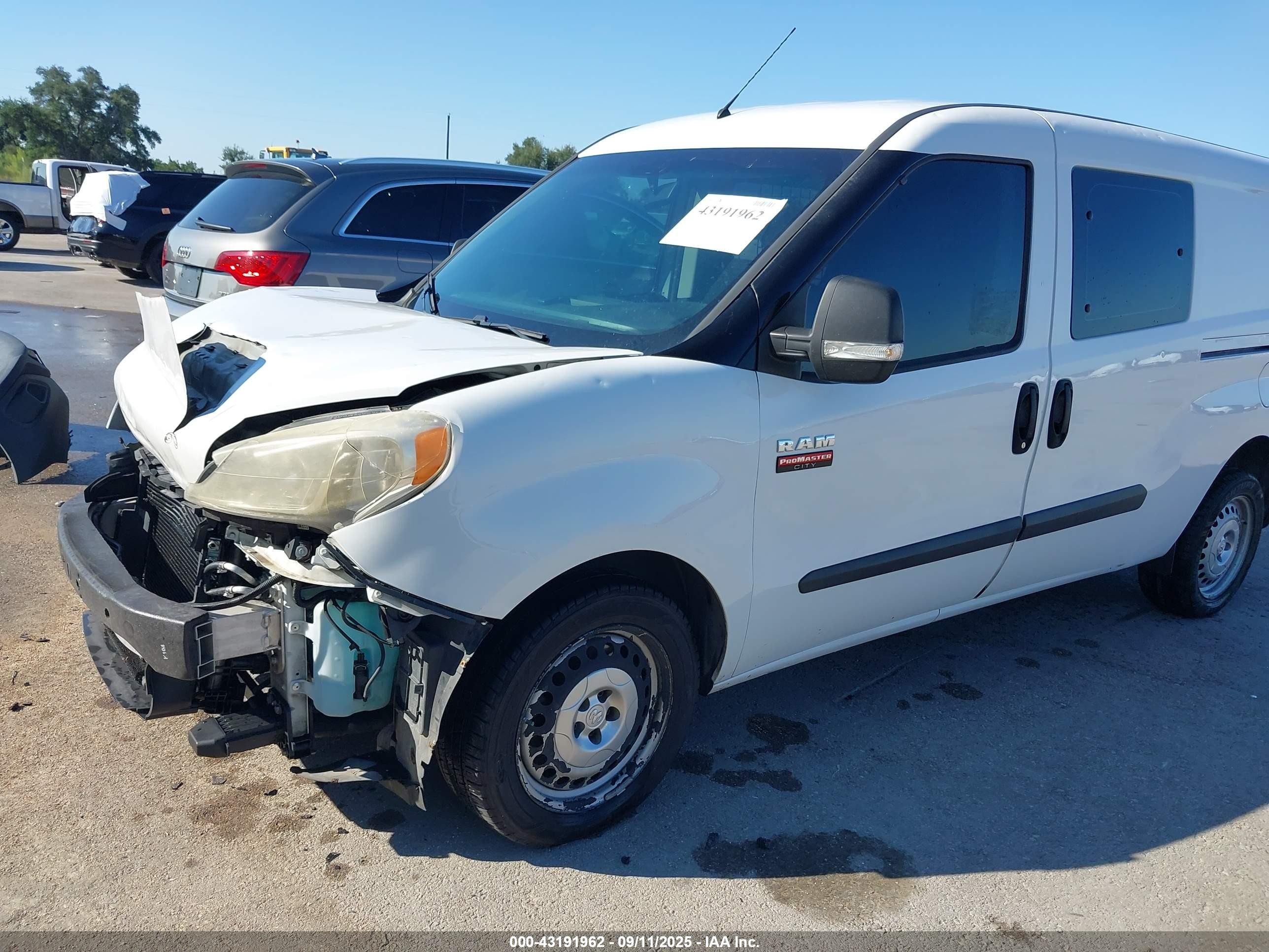 2017 Ram Promaster City Tradesman White vin: ZFBERFAB6H6G58712