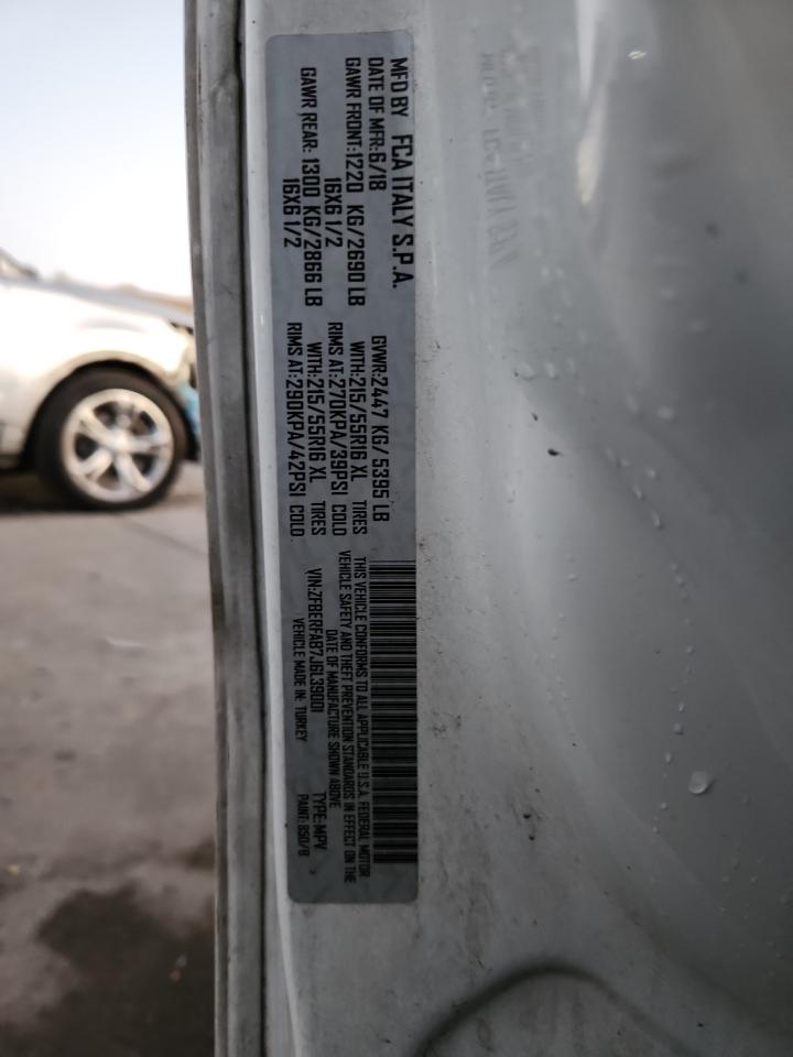 2018 Ram Promaster City White vin: ZFBERFAB7J6L39001
