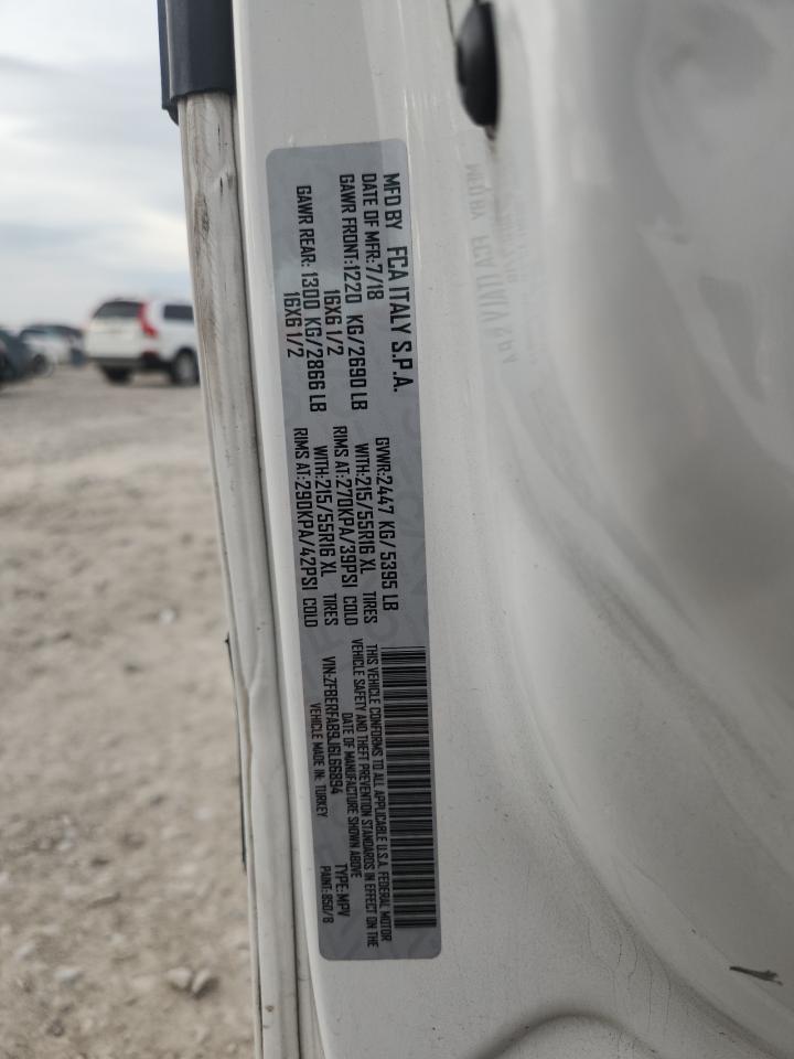 2018 Ram Promaster City White vin: ZFBERFAB9J6L66894