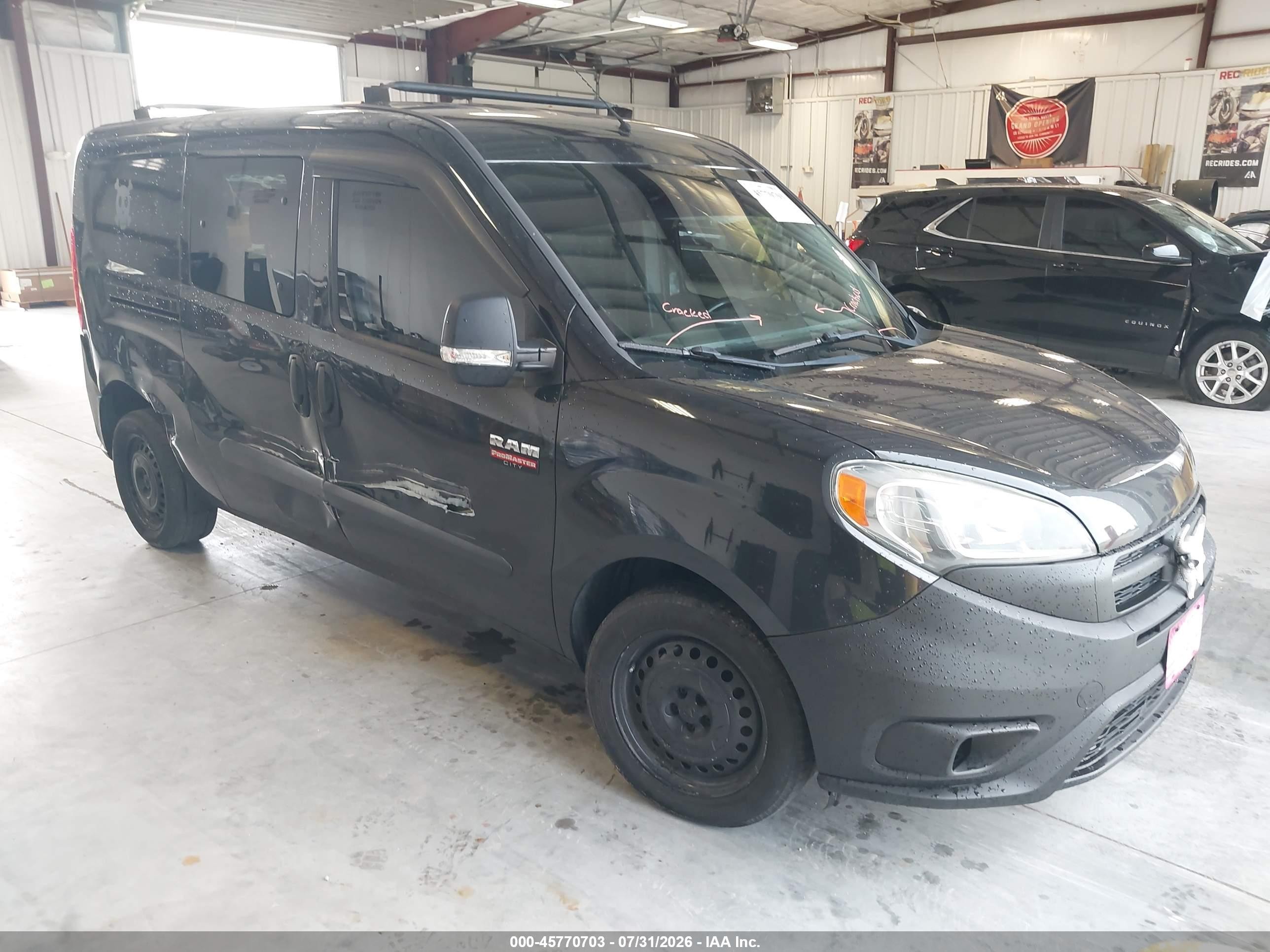2015 Ram Promaster City Tradesman Black vin: ZFBERFAT0F6A81598