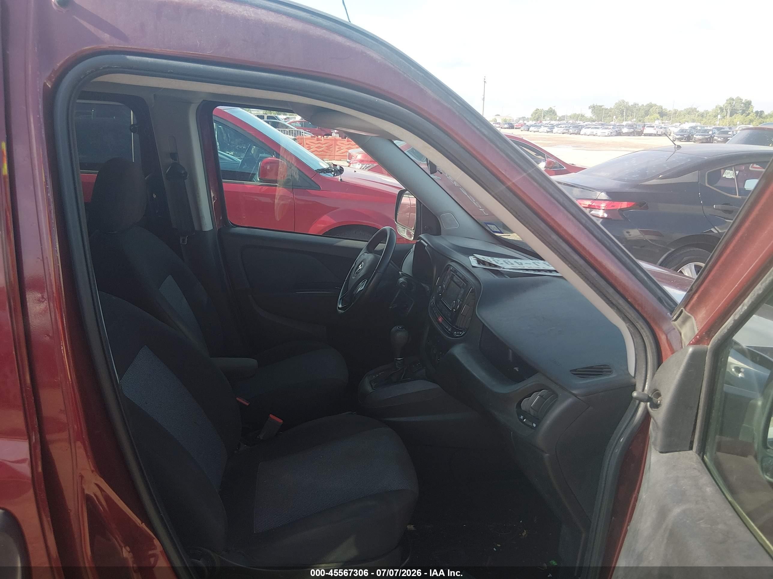 2015 Ram Promaster City Tradesman Maroon vin: ZFBERFAT0F6A90642