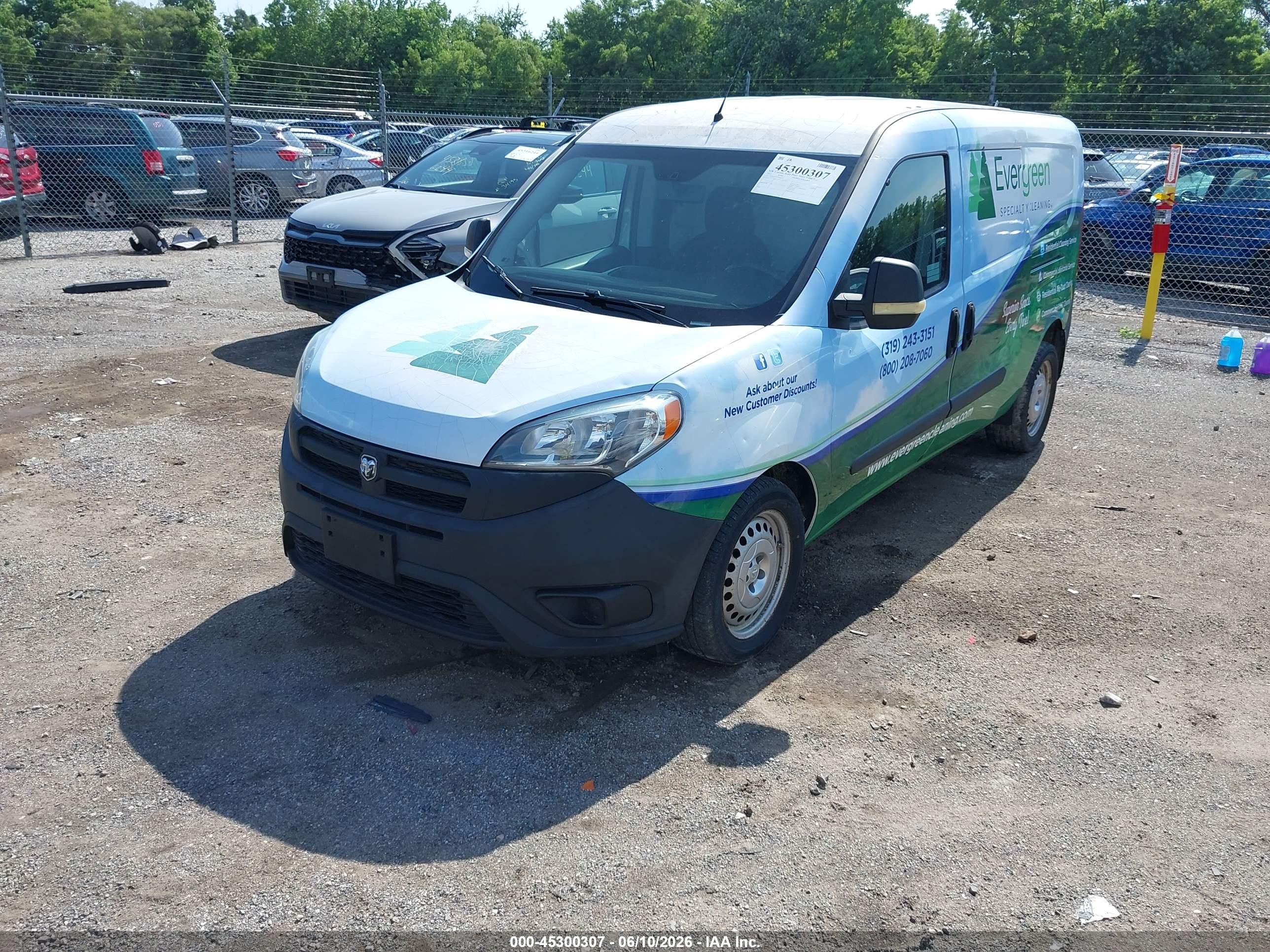 2015 Ram Promaster City Tradesman Синий vin: ZFBERFAT2F6198211