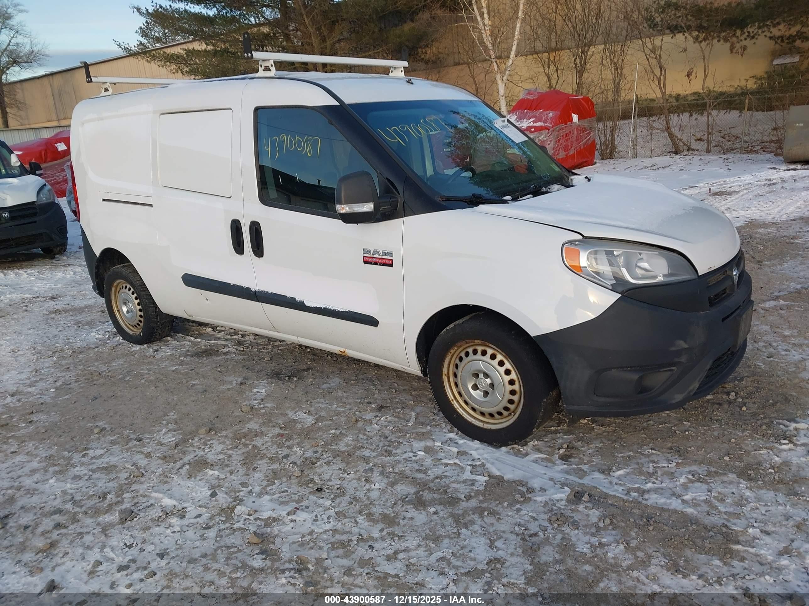 2015 Ram Promaster City Tradesman White vin: ZFBERFAT2F6976796