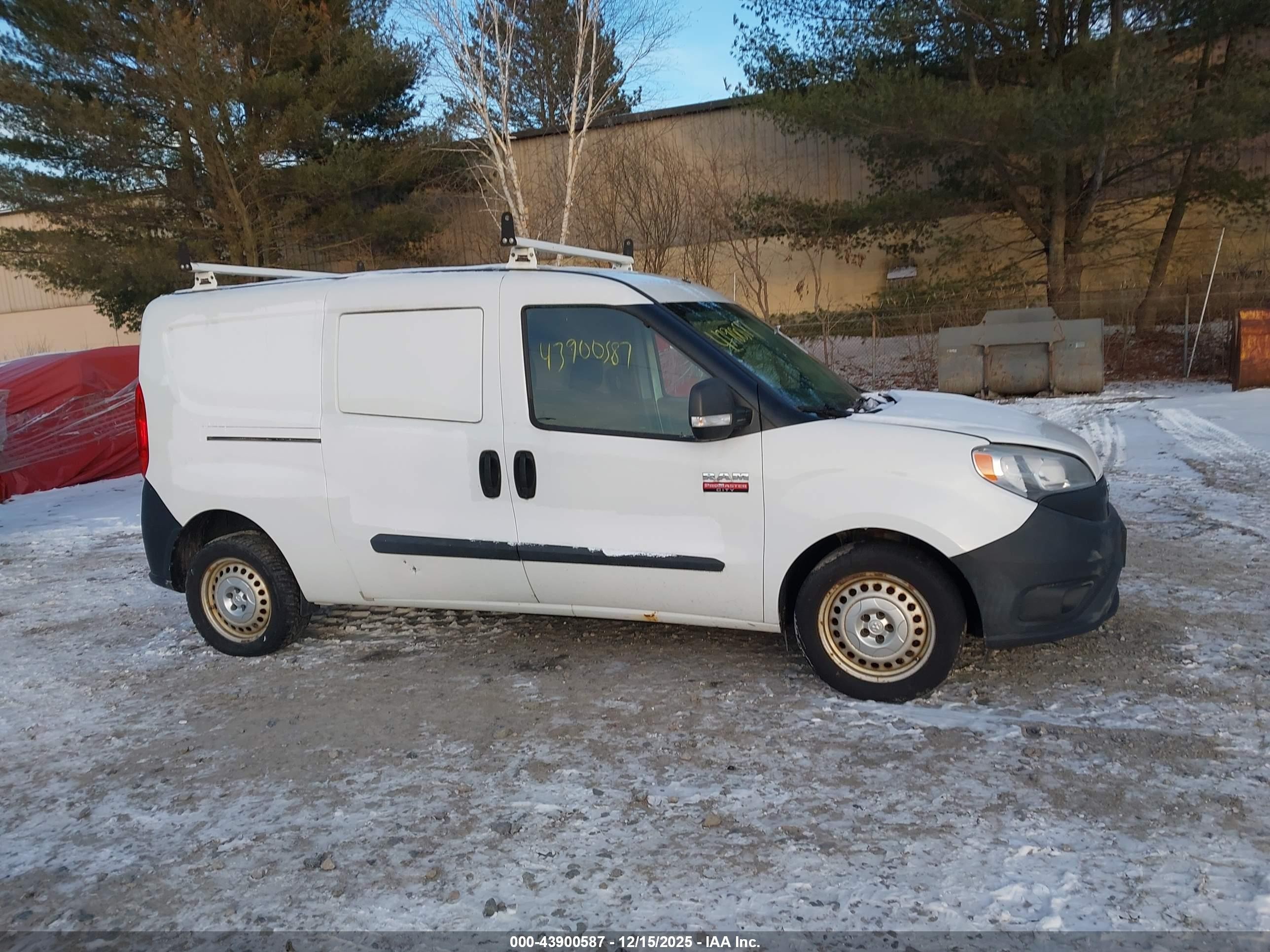 2015 Ram Promaster City Tradesman White vin: ZFBERFAT2F6976796