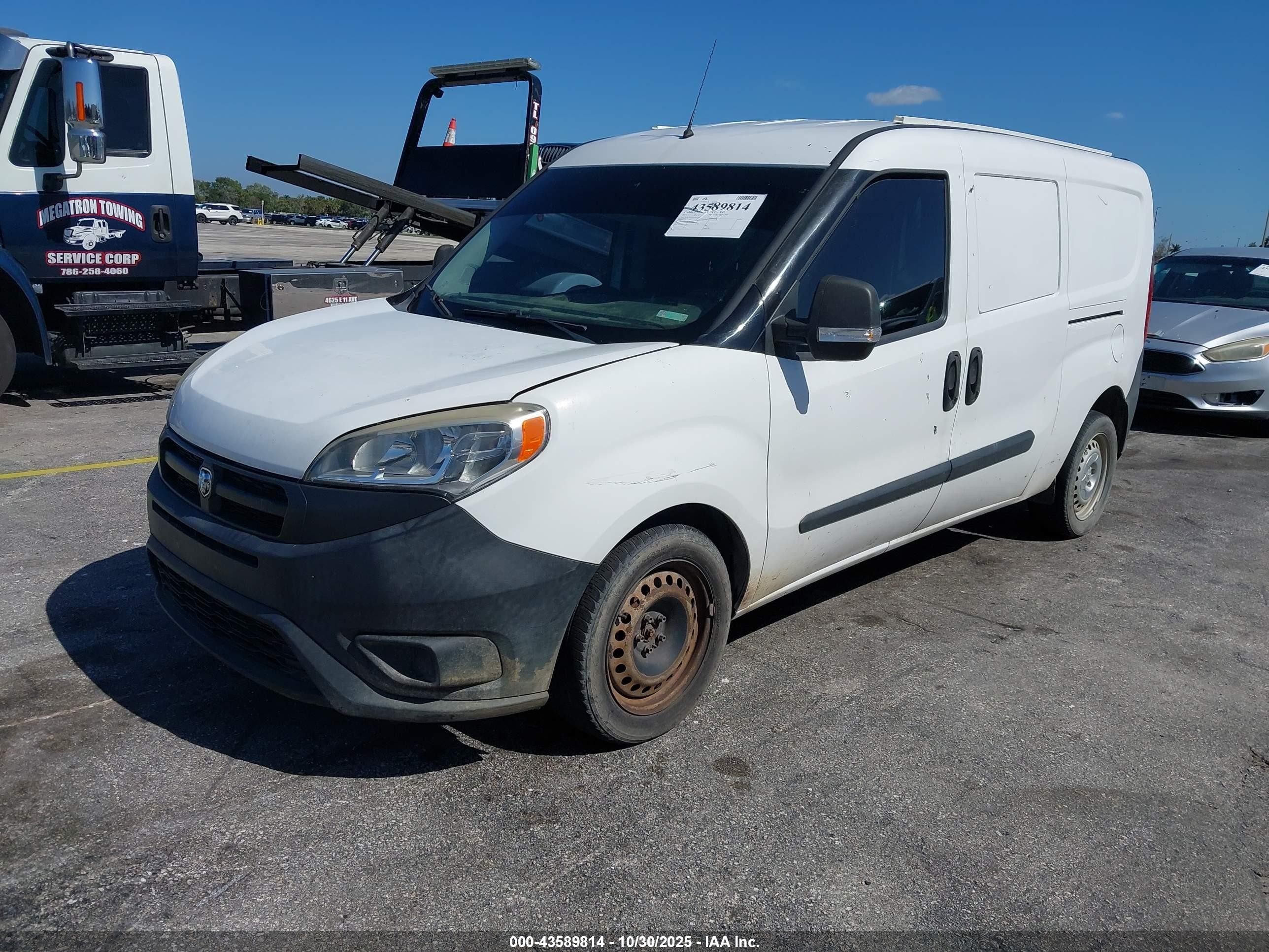 2015 Ram Promaster City Tradesman White vin: ZFBERFAT4F6A22294