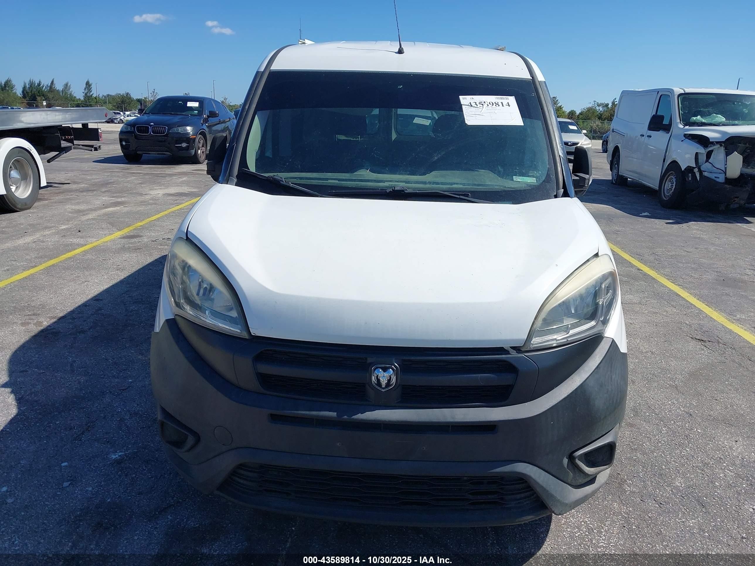 2015 Ram Promaster City Tradesman White vin: ZFBERFAT4F6A22294