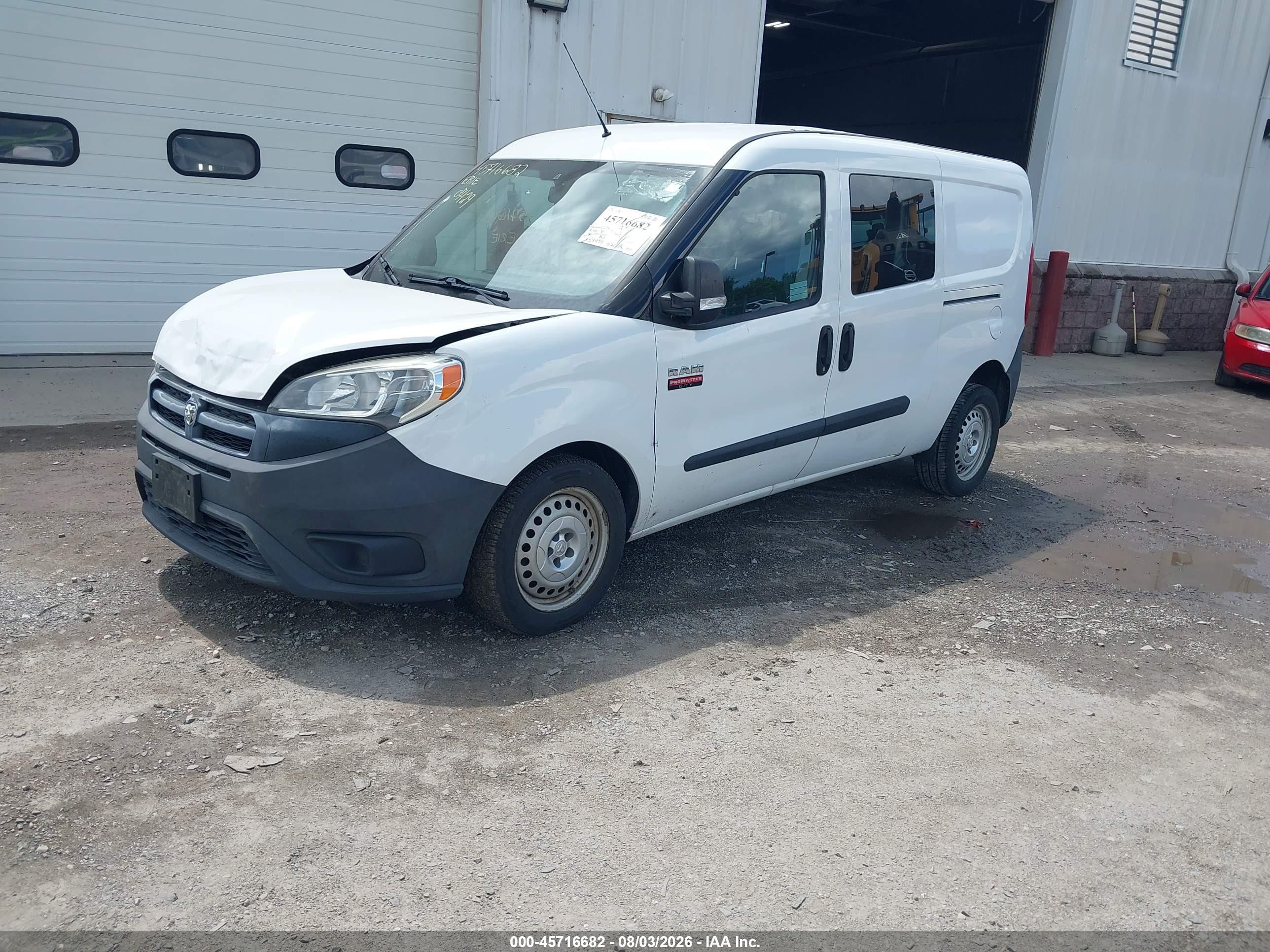 2015 Ram Promaster City Tradesman White vin: ZFBERFAT6F6A87440