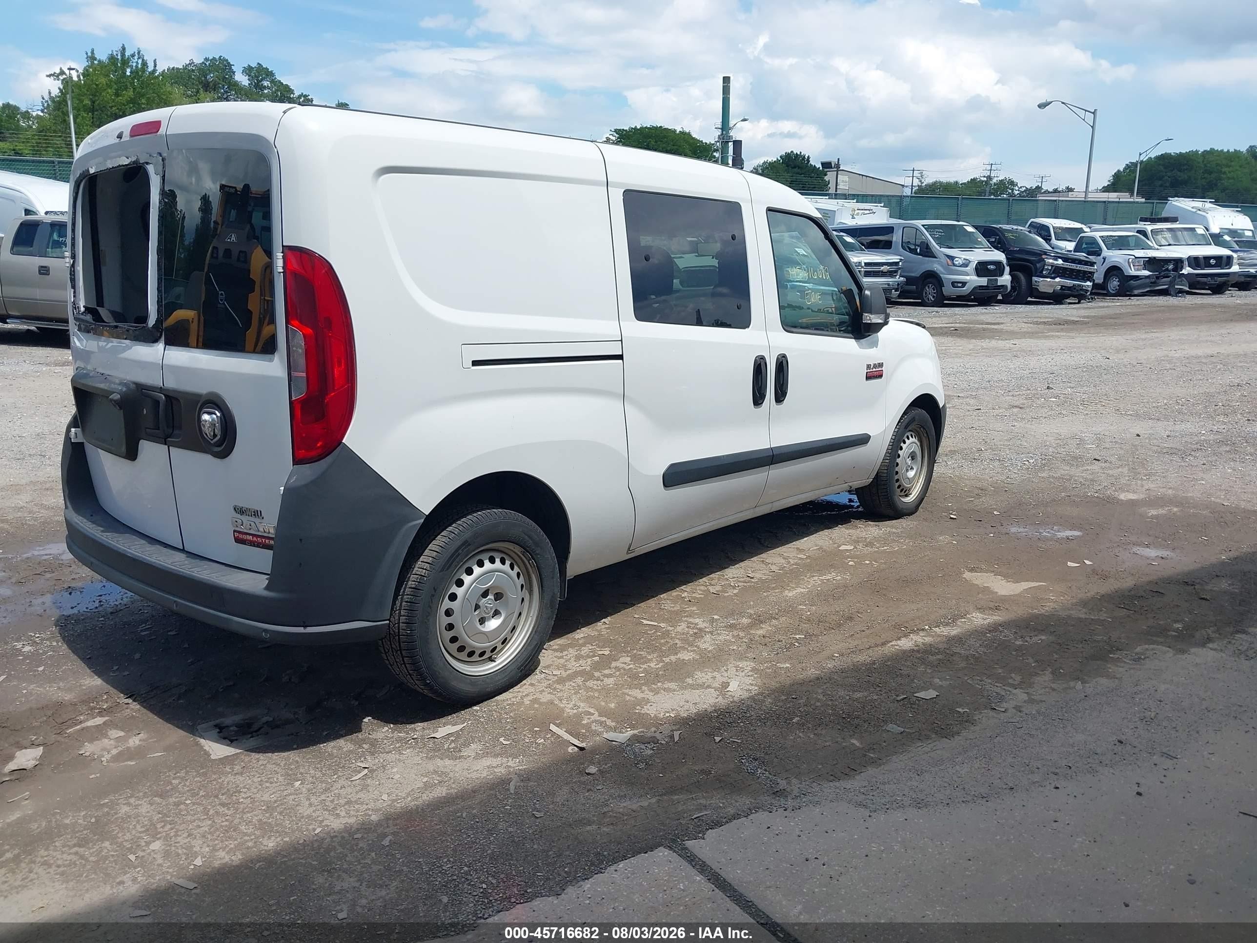 2015 Ram Promaster City Tradesman White vin: ZFBERFAT6F6A87440
