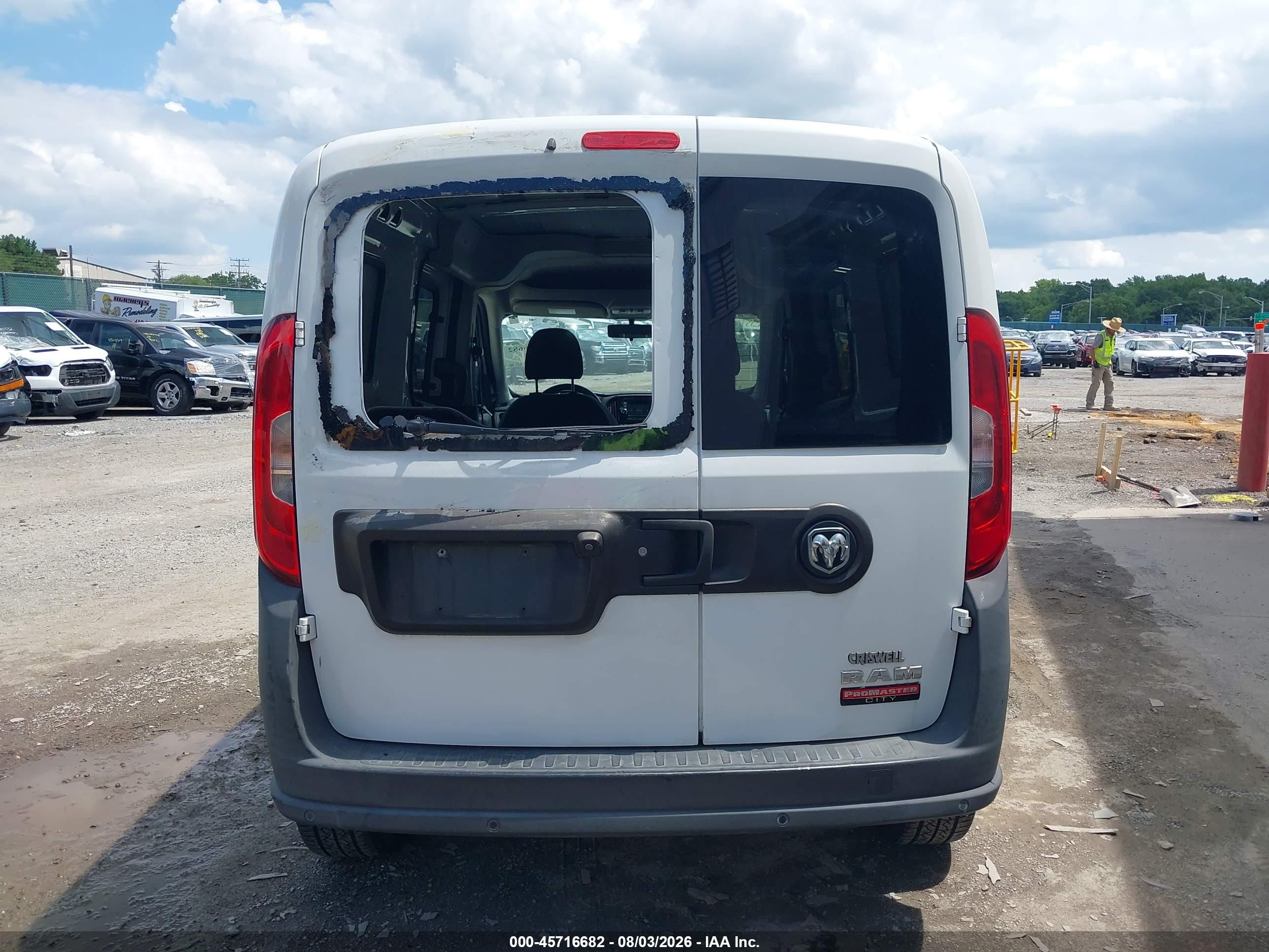 2015 Ram Promaster City Tradesman White vin: ZFBERFAT6F6A87440