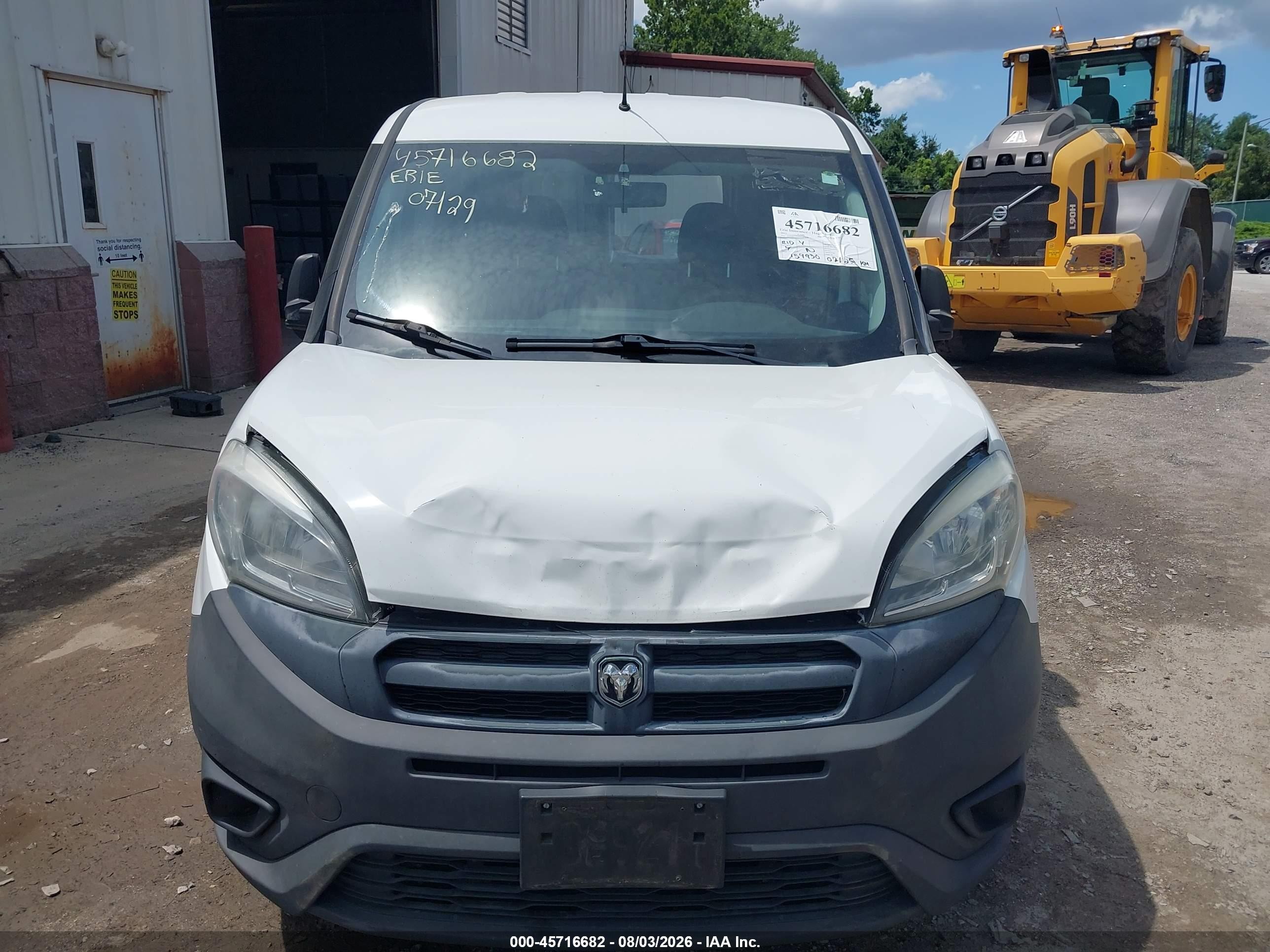 2015 Ram Promaster City Tradesman White vin: ZFBERFAT6F6A87440
