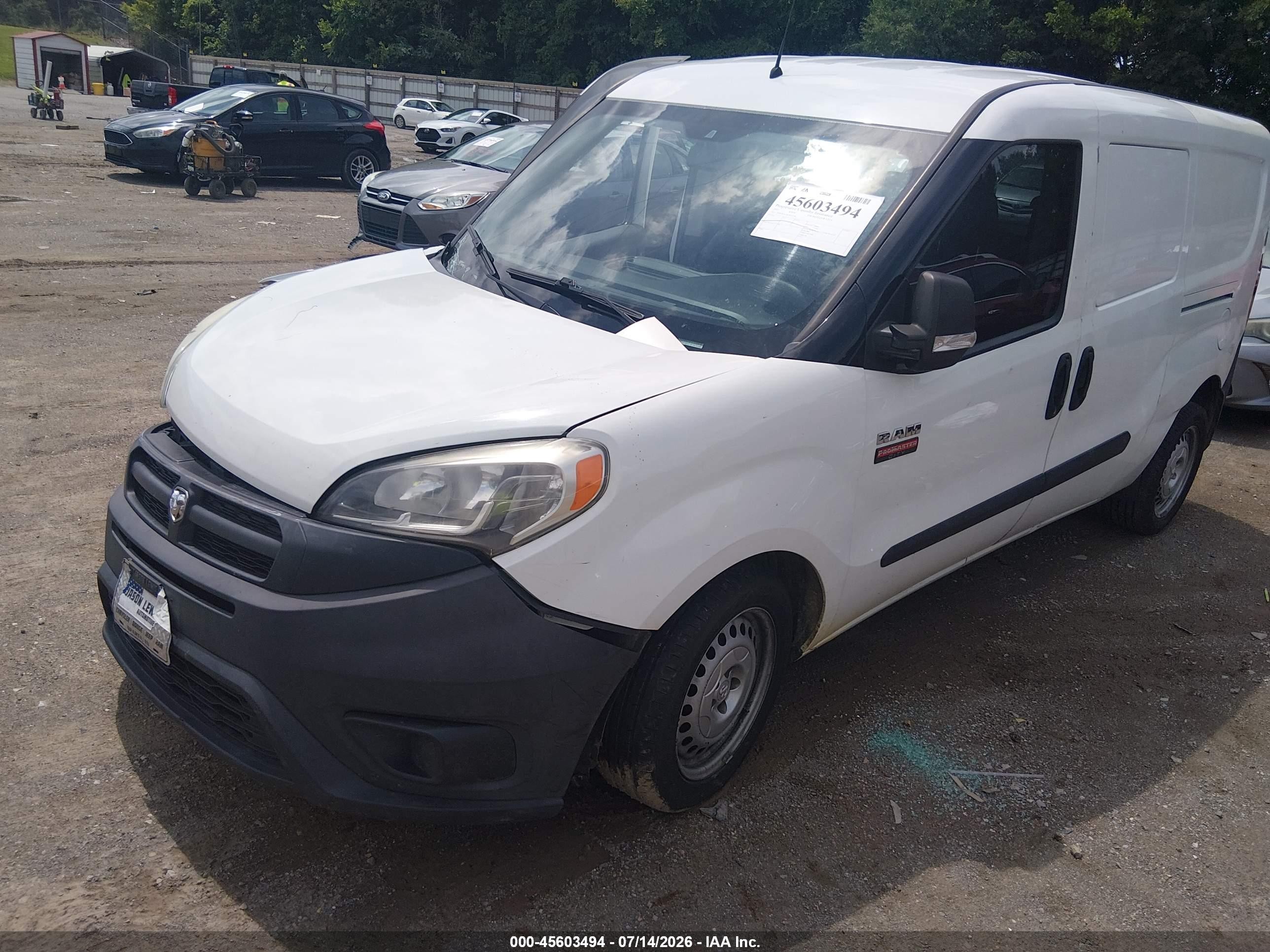 2015 Ram Promaster City Tradesman White vin: ZFBERFAT8F6979346