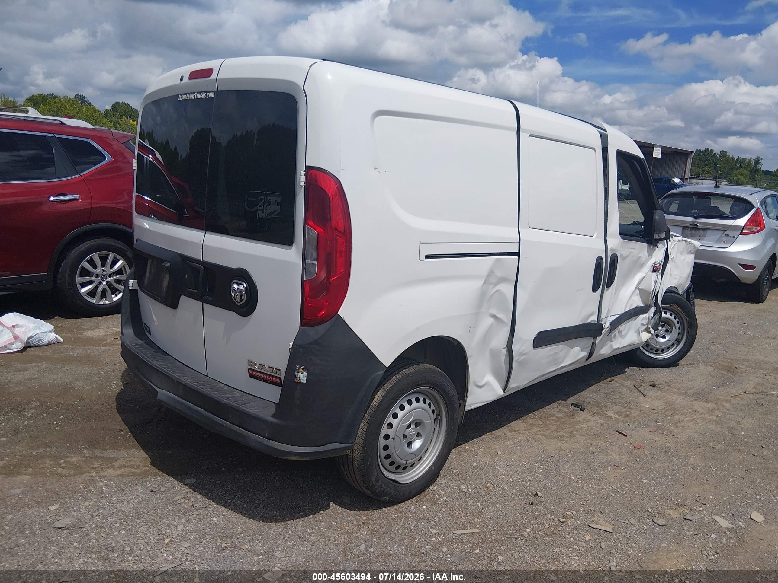 2015 Ram Promaster City Tradesman White vin: ZFBERFAT8F6979346