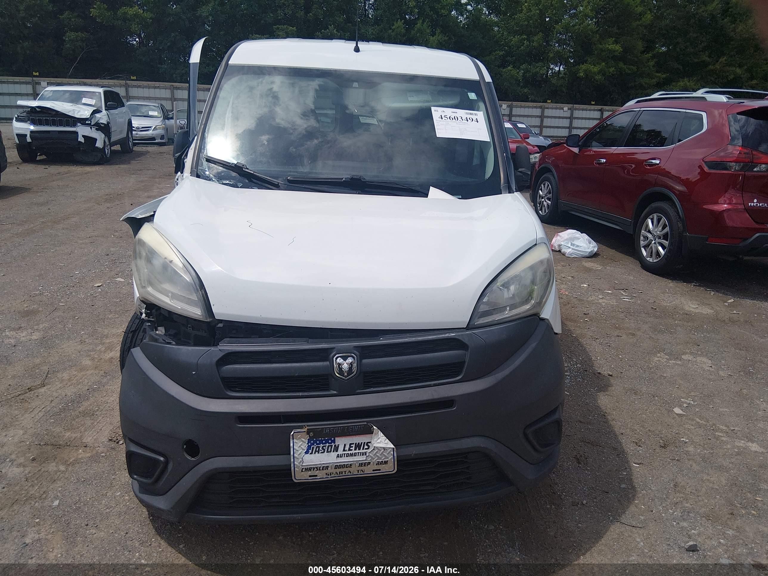 2015 Ram Promaster City Tradesman White vin: ZFBERFAT8F6979346