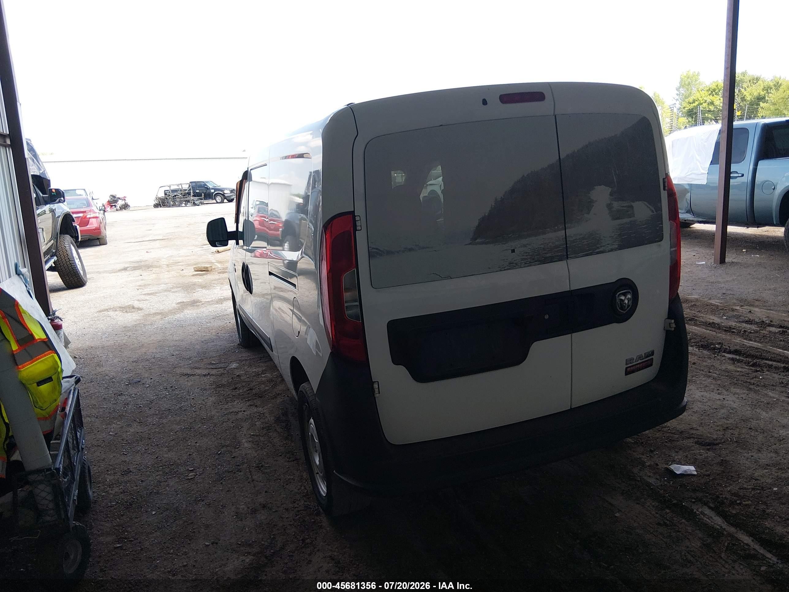 2015 Ram Promaster City Tradesman White vin: ZFBERFAT8F6A28048