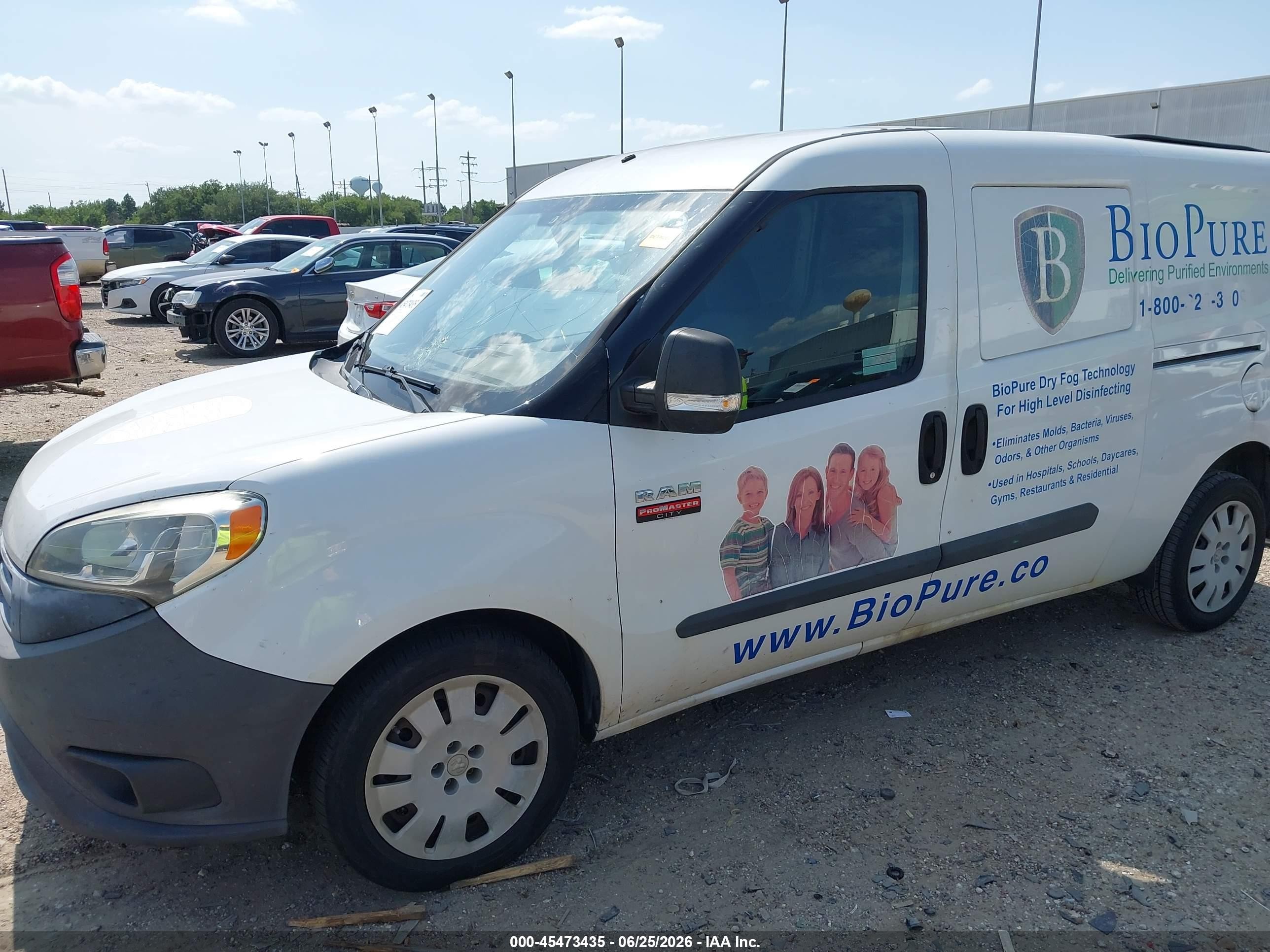 2015 Ram Promaster City Tradesman Белый vin: ZFBERFAT8F6A40880