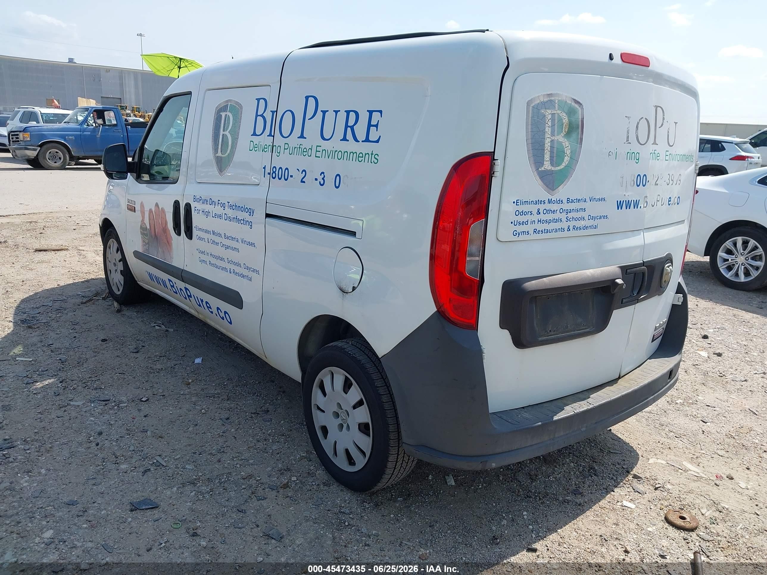2015 Ram Promaster City Tradesman Белый vin: ZFBERFAT8F6A40880