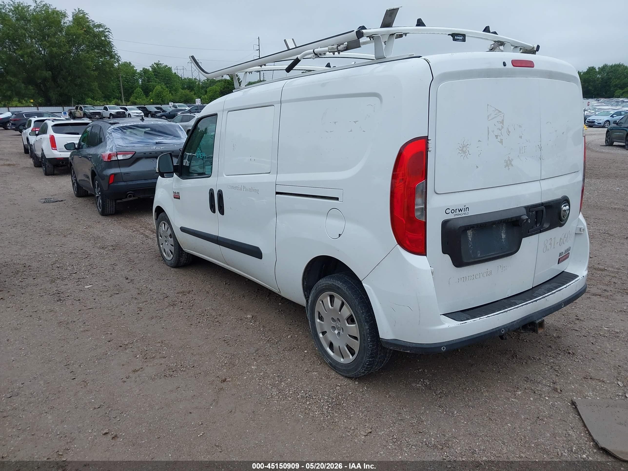 2015 Ram Promaster City Tradesman Slt White vin: ZFBERFBT0F6957887