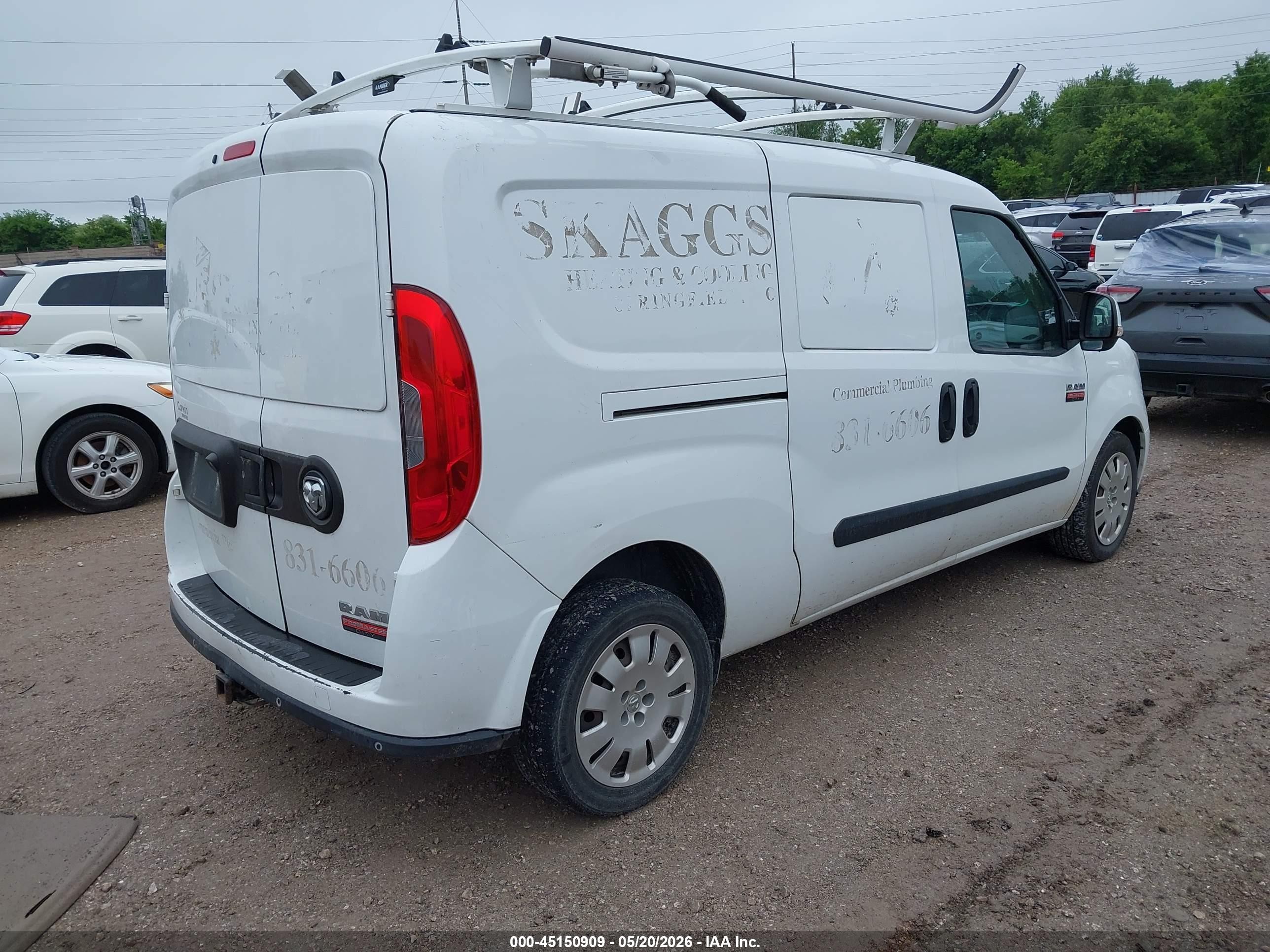 2015 Ram Promaster City Tradesman Slt White vin: ZFBERFBT0F6957887