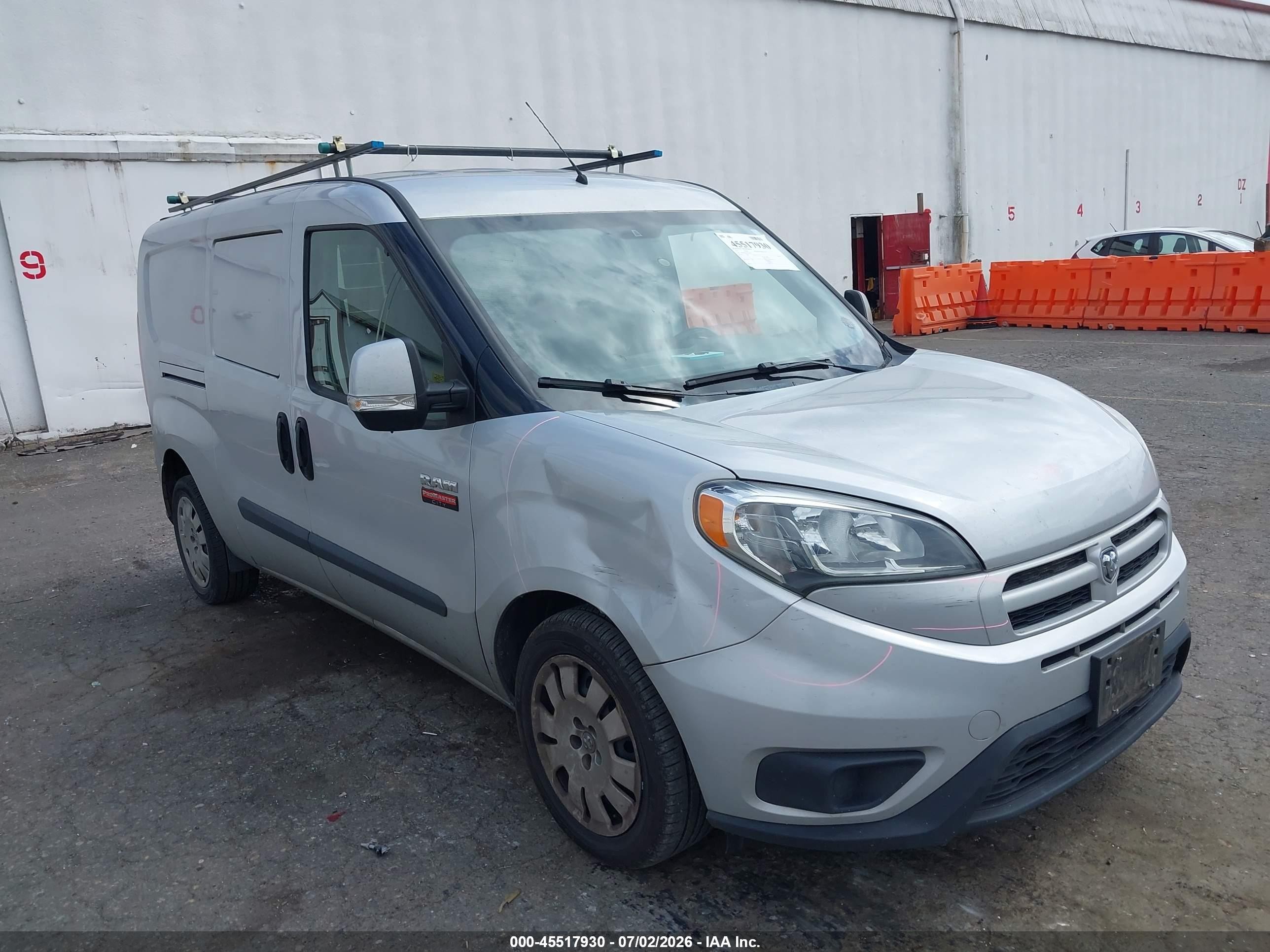 2015 Ram Promaster City Tradesman Slt Silver vin: ZFBERFBT0F6A50625