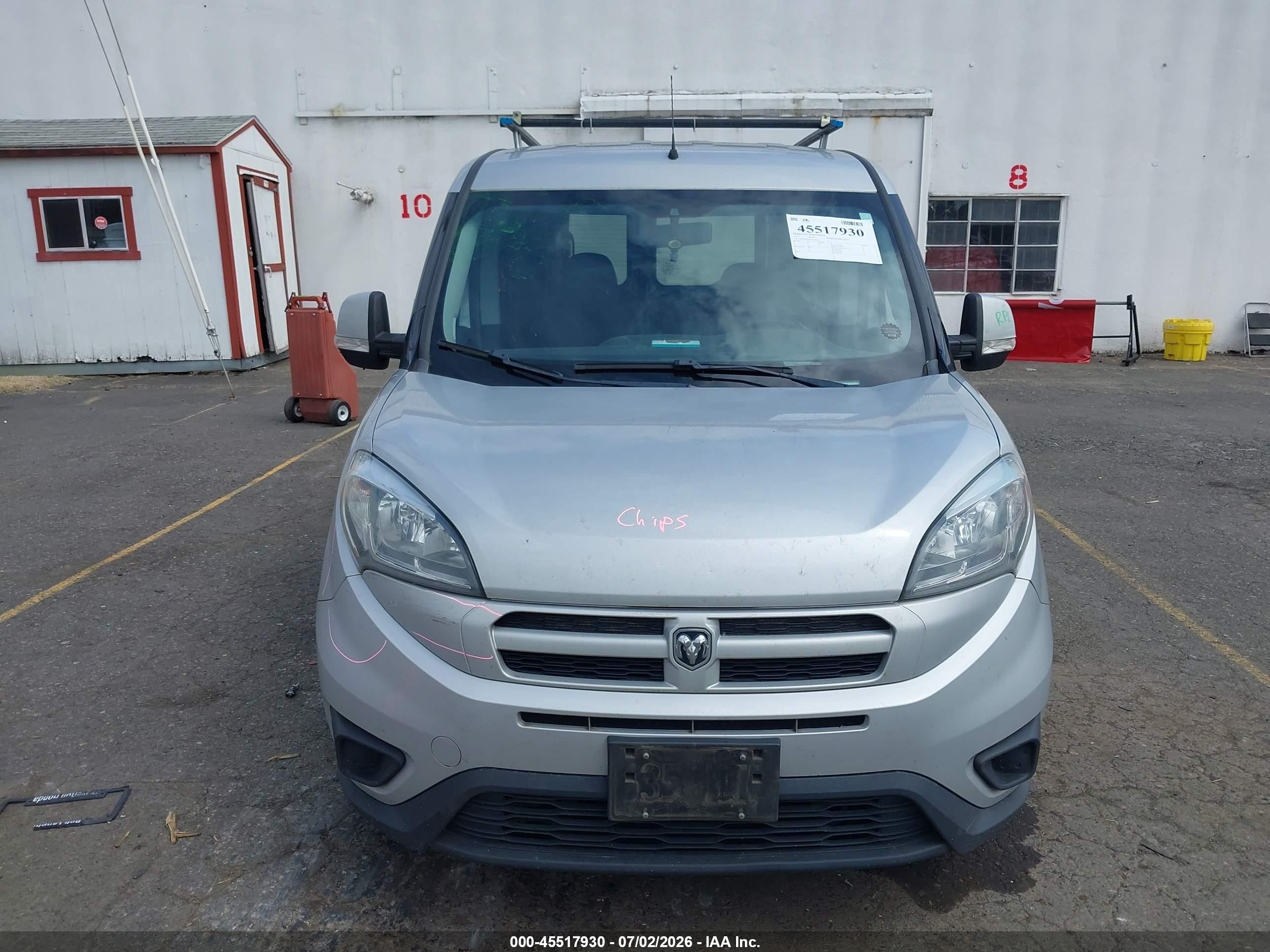 2015 Ram Promaster City Tradesman Slt Silver vin: ZFBERFBT0F6A50625