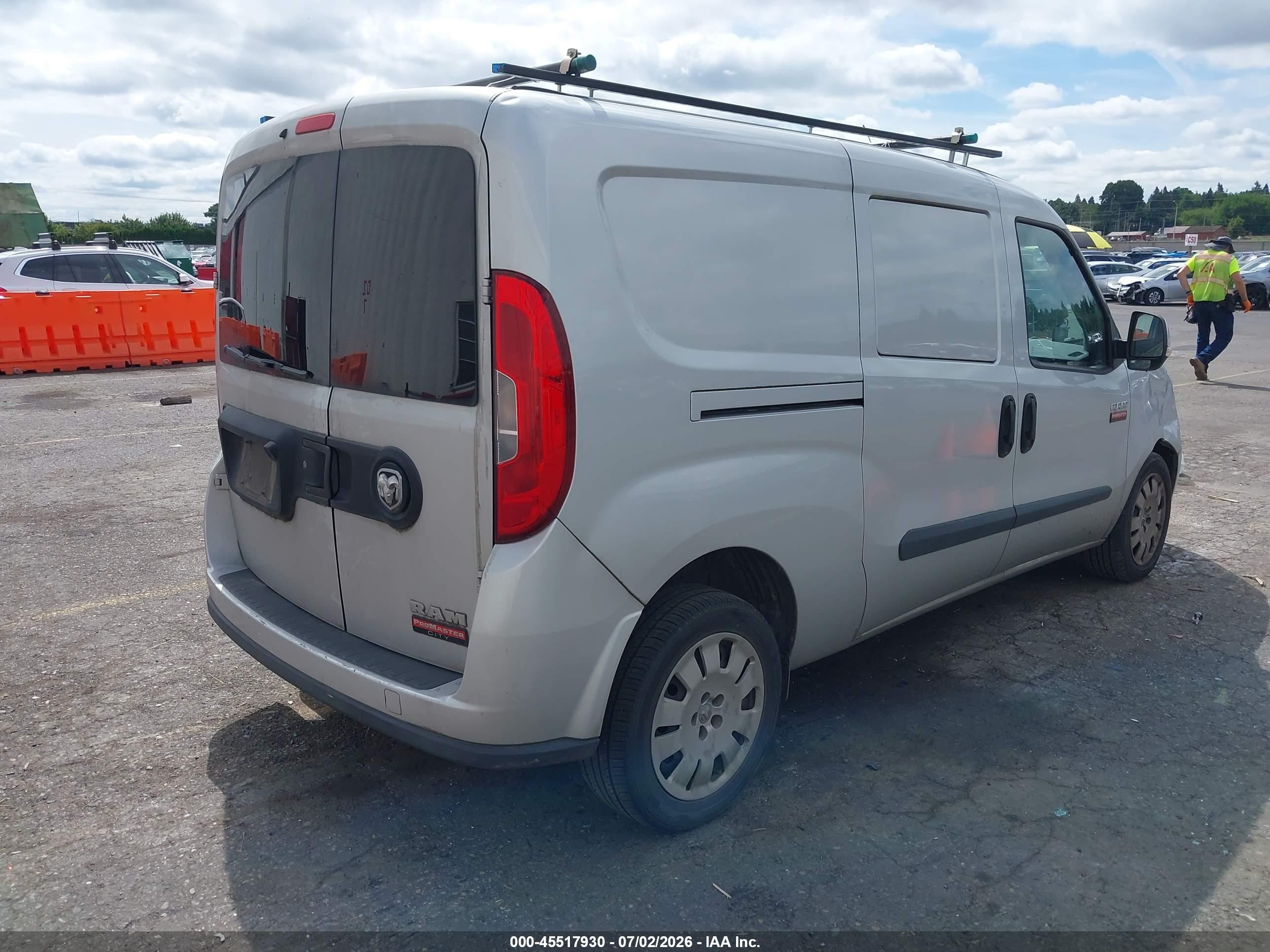 2015 Ram Promaster City Tradesman Slt Silver vin: ZFBERFBT0F6A50625