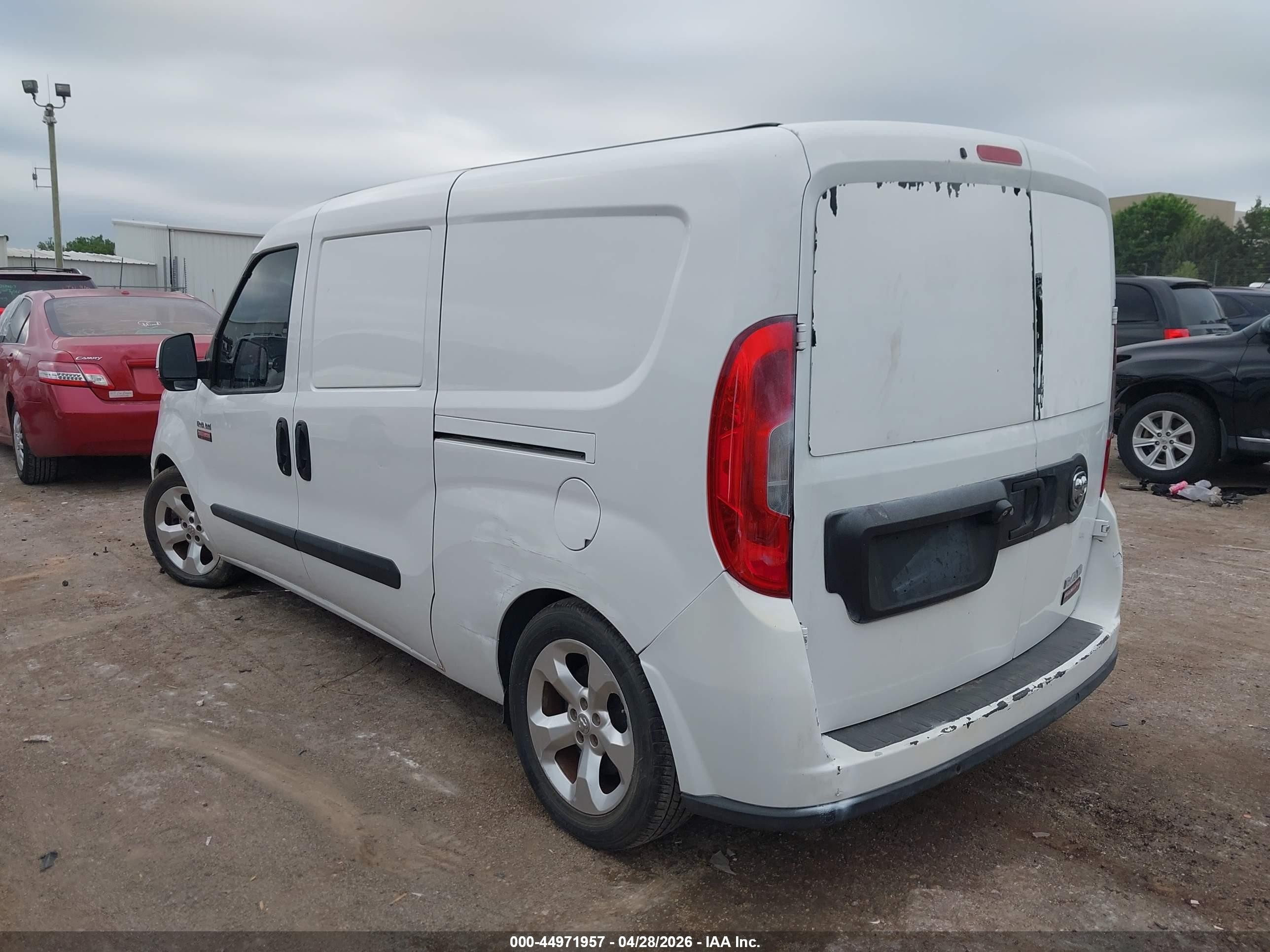 2015 Ram Promaster City Tradesman Slt White vin: ZFBERFBT1F6A48382