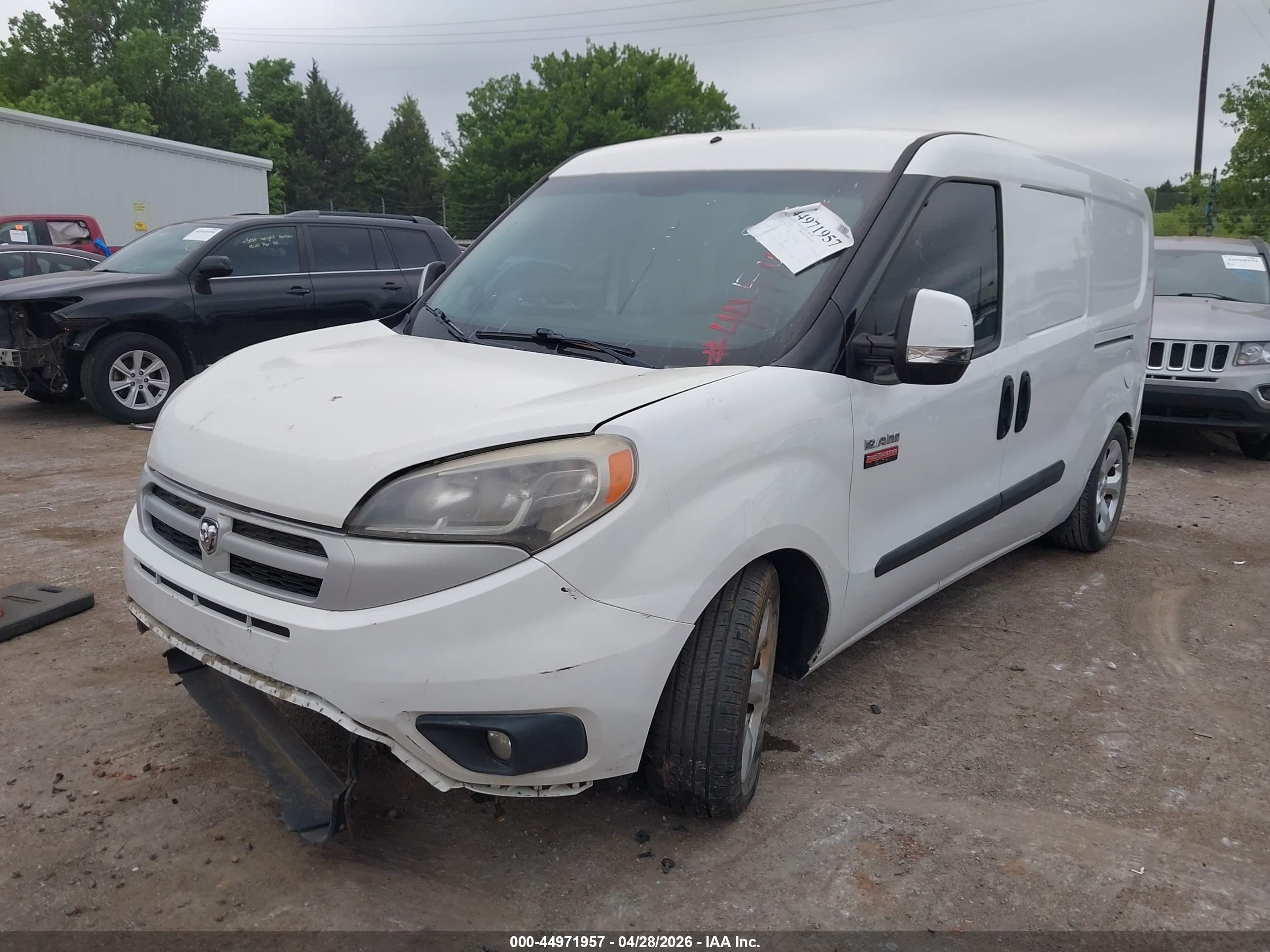 2015 Ram Promaster City Tradesman Slt White vin: ZFBERFBT1F6A48382