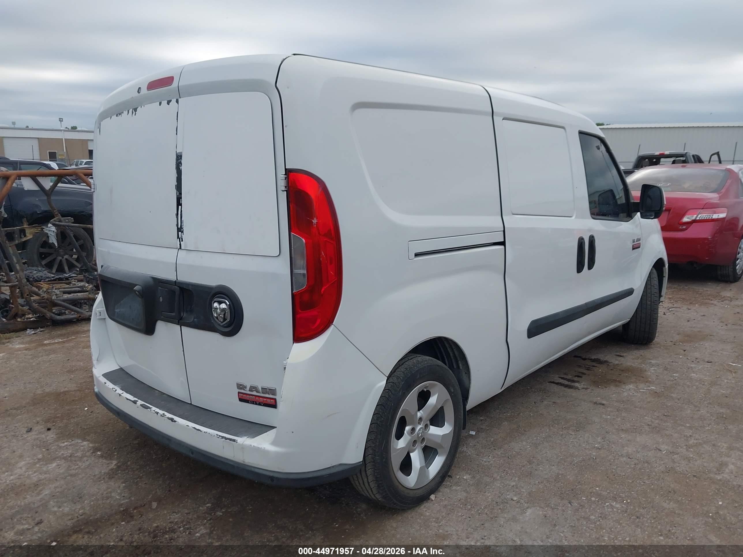 2015 Ram Promaster City Tradesman Slt White vin: ZFBERFBT1F6A48382